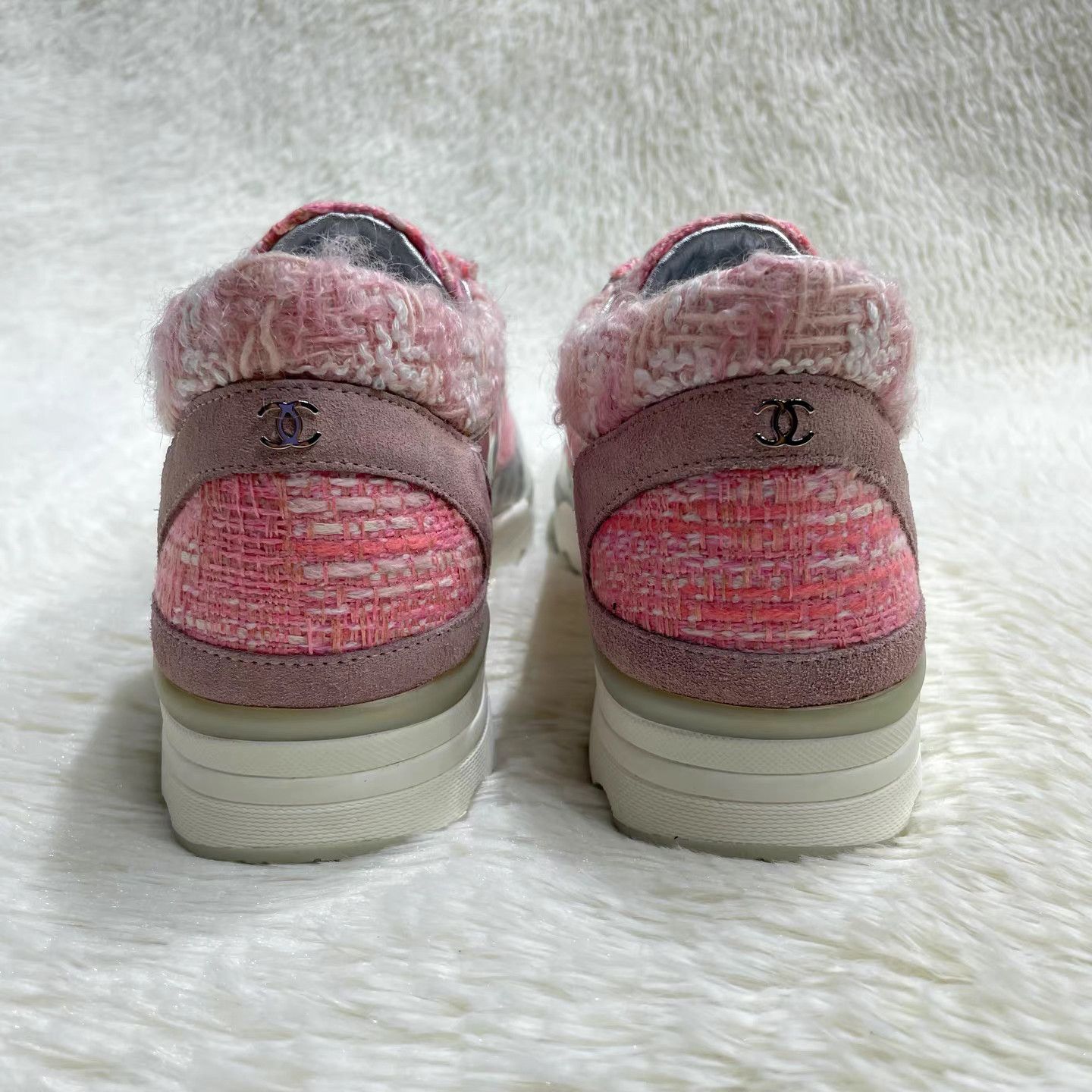 Chanel CHANEL Tweed Woven Low-Top Casual Sneakers K15 Size US 6 / IT 36 - 3 Thumbnail