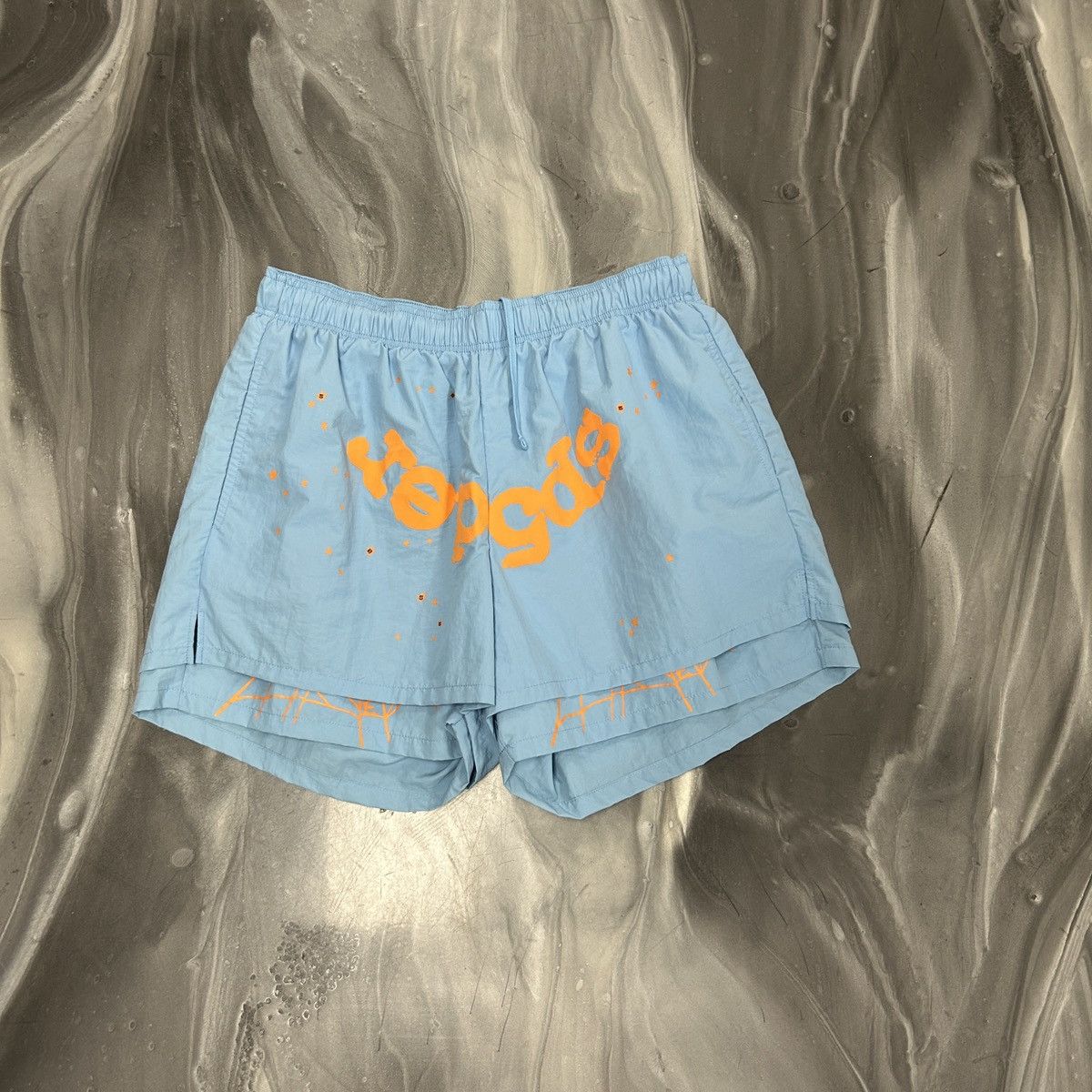 Sp5der SP5DER OG WEB DOUBLE LAYER SHORT BLUE/ORANGE Size US 34 / EU 50 - 1 Thumbnail