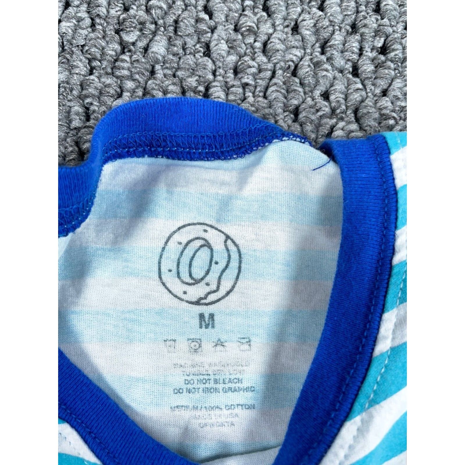 Odd Future Odd Future Spell Out Striped T-Shirt Adult Medium White Blue Tyler Creator Rap Size US M / EU 48-50 / 2 - 3 Thumbnail