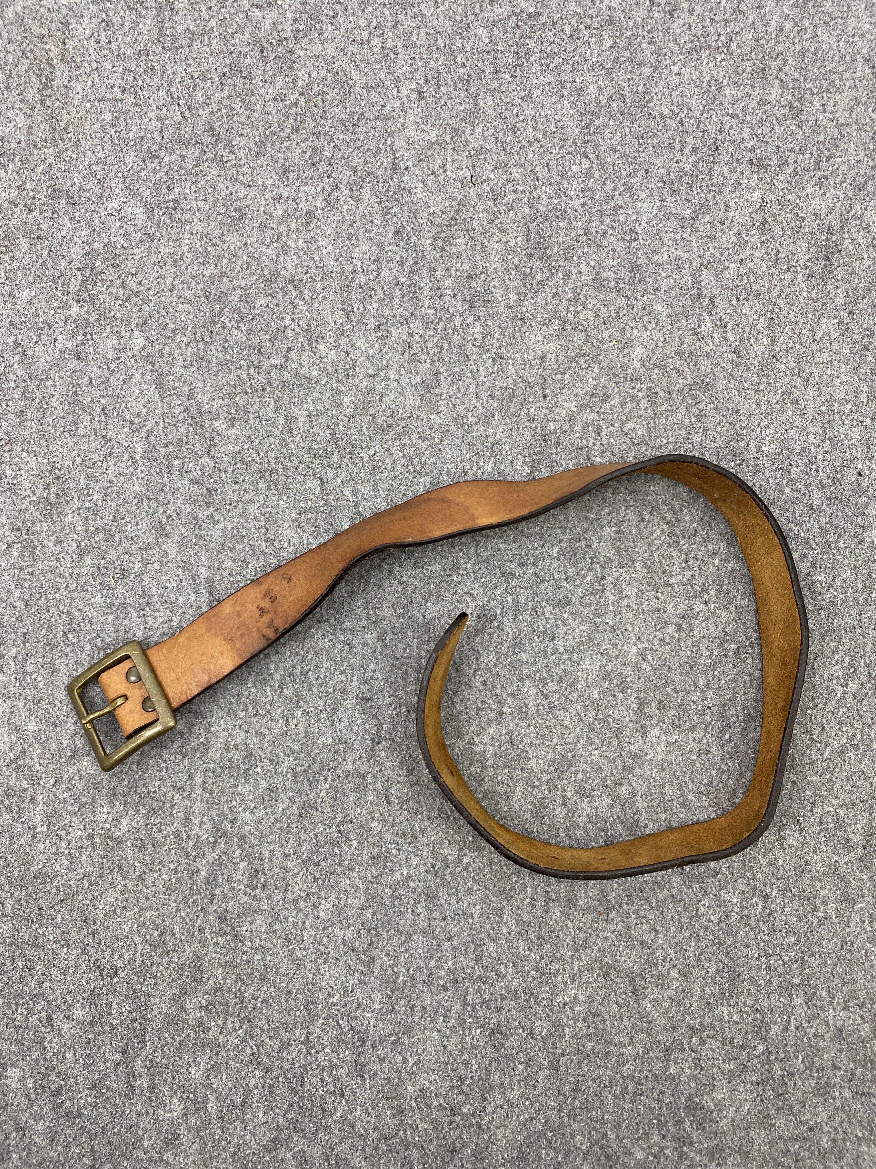 Genuine Leather × Japanese Brand × Vintage Vintage Japanese Brand Genuine Leather Belt B0001 Size 32 - 6 Thumbnail