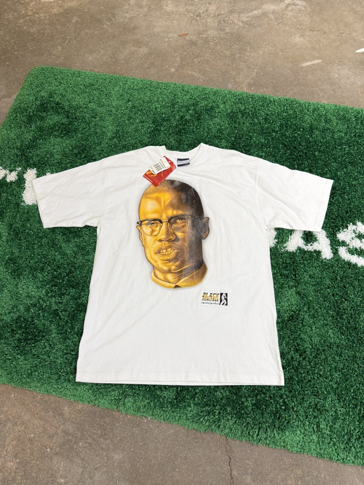 Vintage Vintage Deadstock Malcom X Portrait Black Heritage Tee 3XL Size US XXL / EU 58 / 5 - 1 Thumbnail