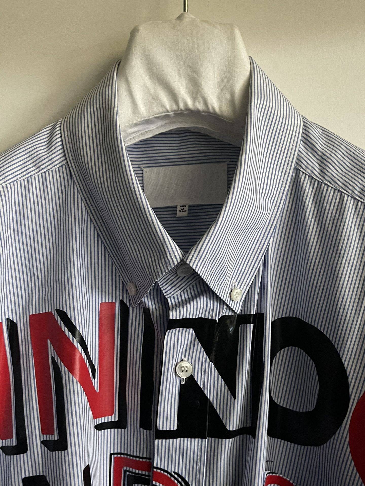 Maison Margiela 17ss offset letter shirt 2501-Nextarrow