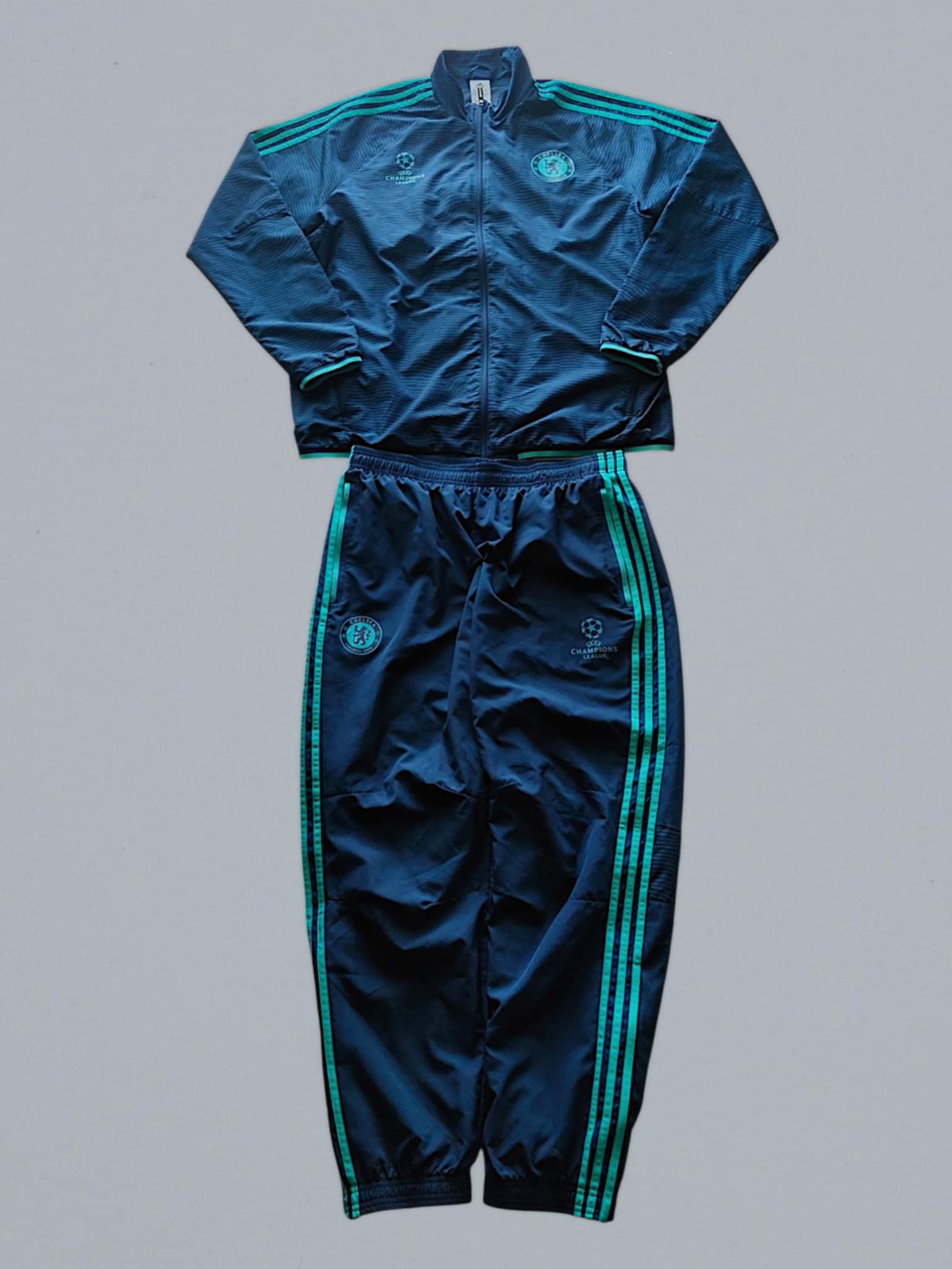 Vintage 2014–2015 Adidas x Chelsea CHL Tracksuit – Men's XL