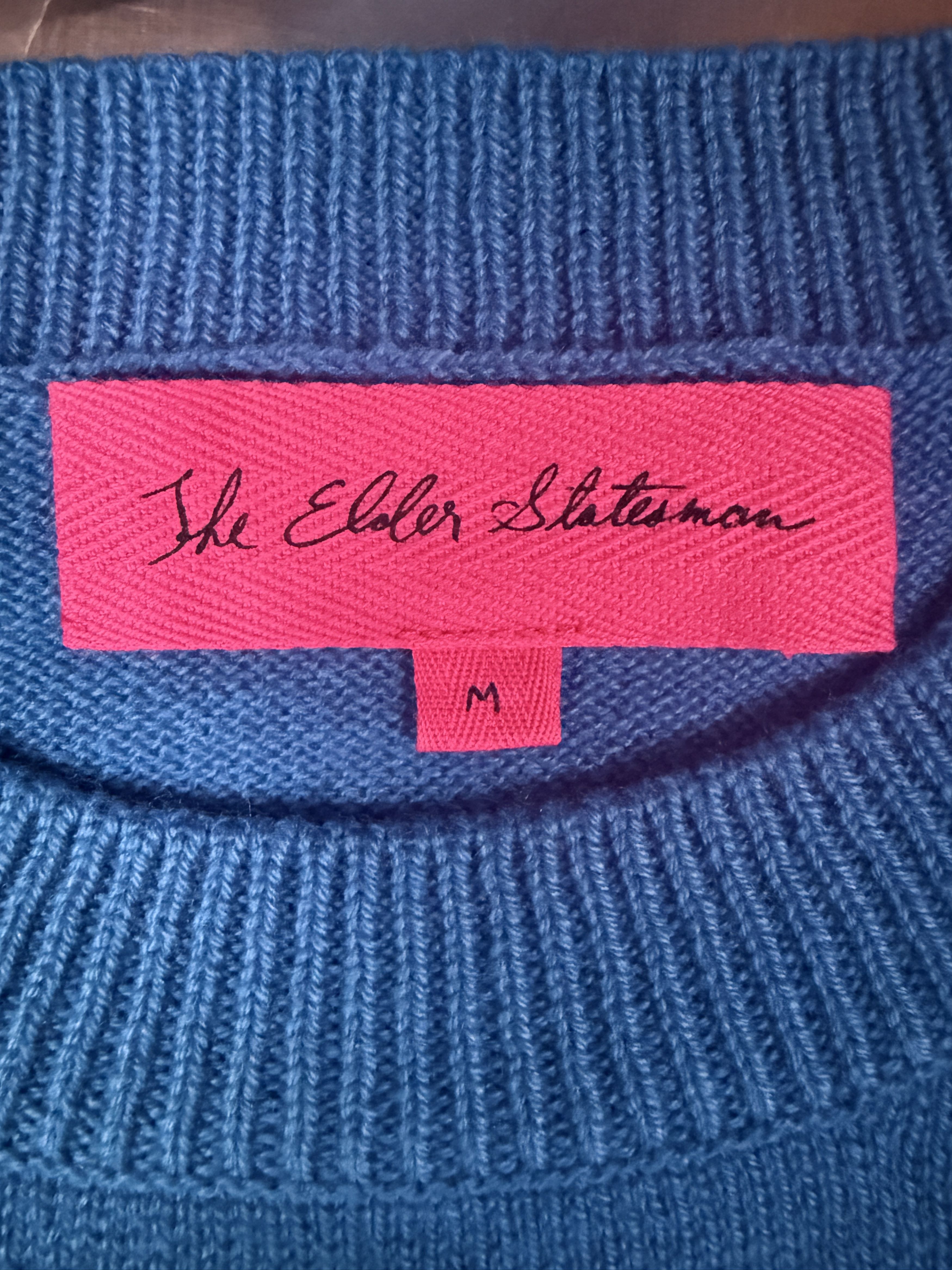 The Elder Statesman $1015 The Elder Statesman Tranquility Crew Cashmere Sweater Size US M / EU 48-50 / 2 - 8 Thumbnail