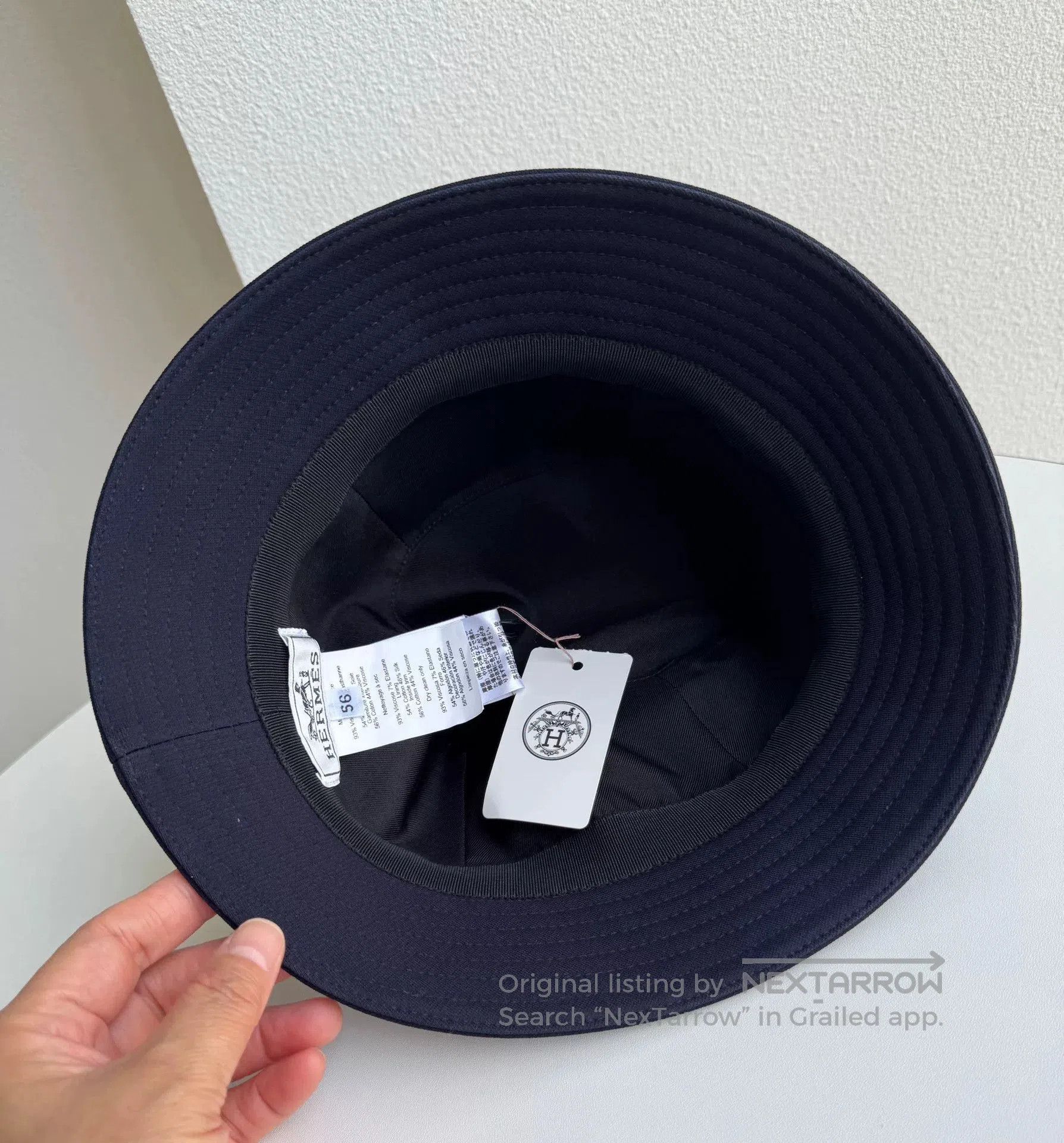 Hermes Hermes Navy Blue Bucket Hat. Size ONE SIZE - 6 Thumbnail