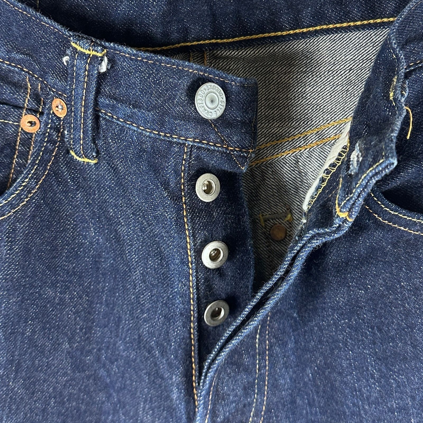 Evisu Warehouse Lot 9002 Indigo Selvedge Denim Size US 28 / EU 44 - 11 Thumbnail