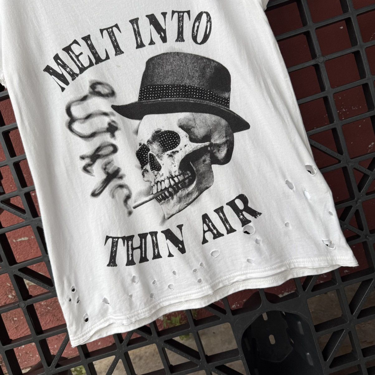 Japanese Brand Emo Grunge Zelos Skull Distressed Shirt Size M / US 6-8 / IT 42-44 - 5 Thumbnail
