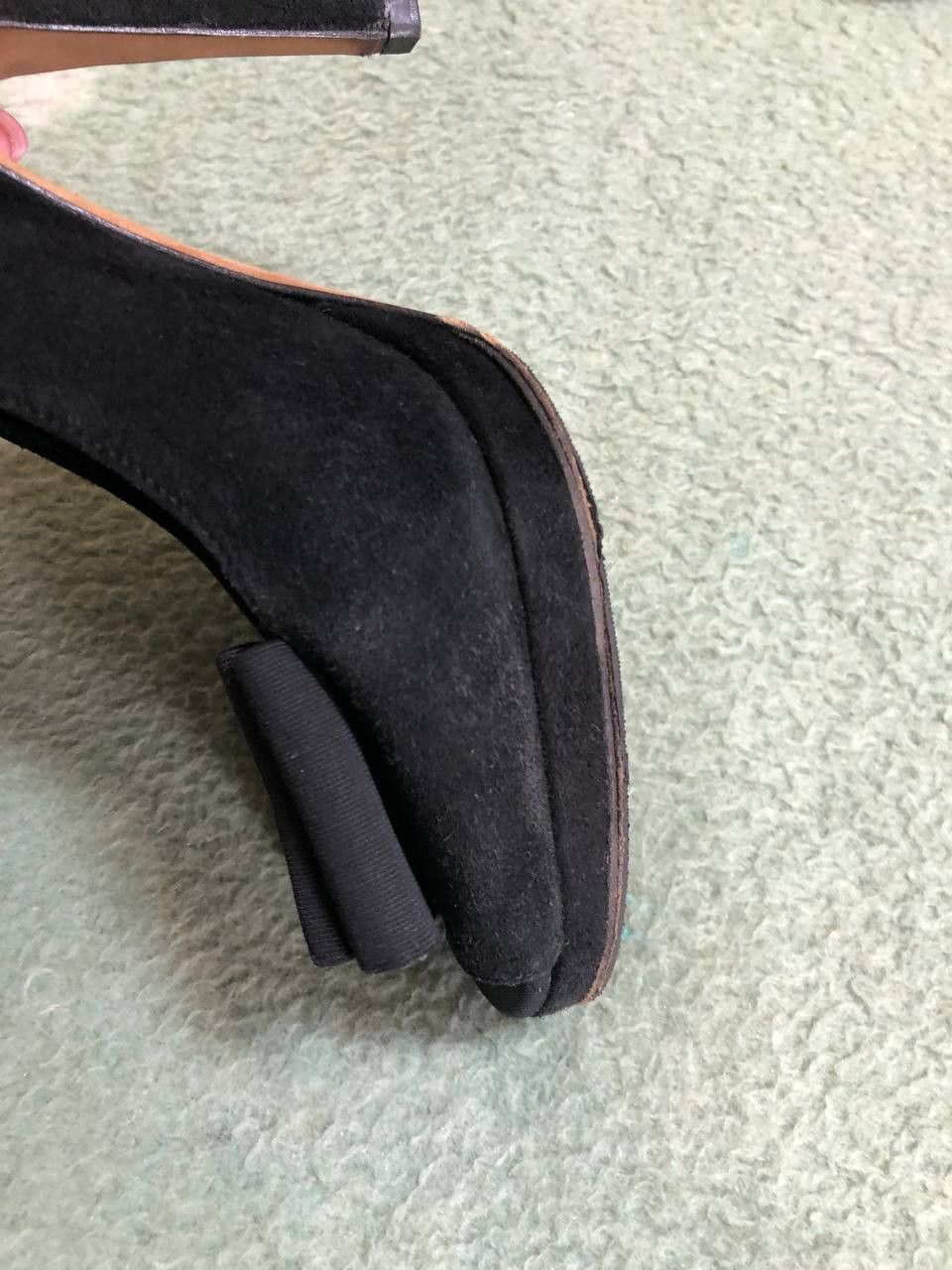Dolce & Gabbana Dolce & Gabbana Black Peep-Toe Platform Pumps Size US 8.5 / IT 38.5 - 15 Thumbnail