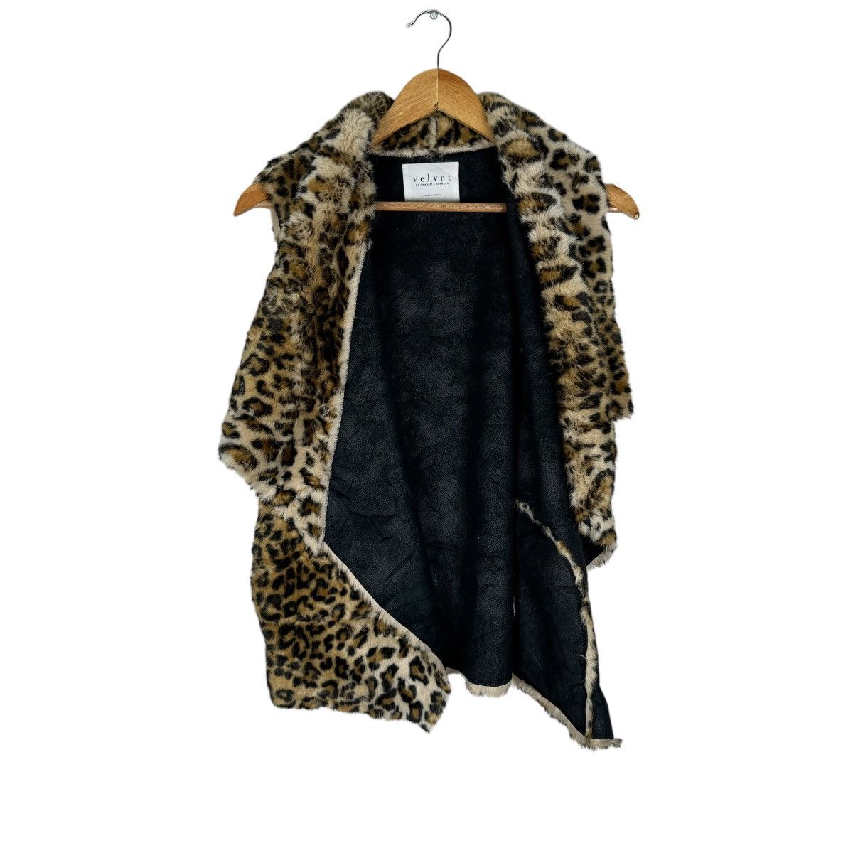 Japanese Brand × Velvet 🌟GRAHAM SPENCER LEOPARD VEST JACKET Size XS / US 0-2 / IT 36-38 - 7 Thumbnail