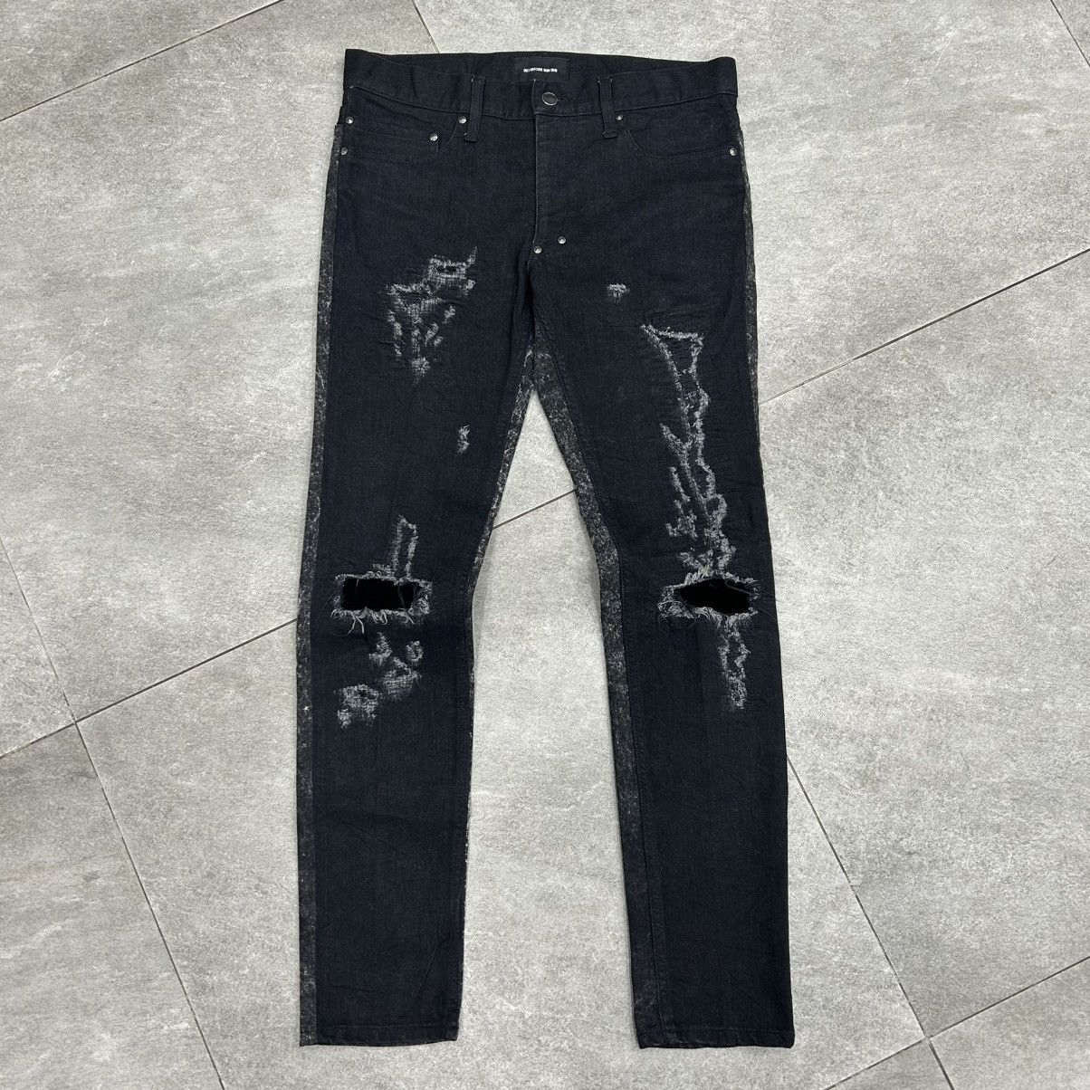 Diet Butcher Slim Skin RAREDiet Butcher Slim Skin 2016 Fall Winter Distrrssed Pants Size US 31 - 9 Thumbnail