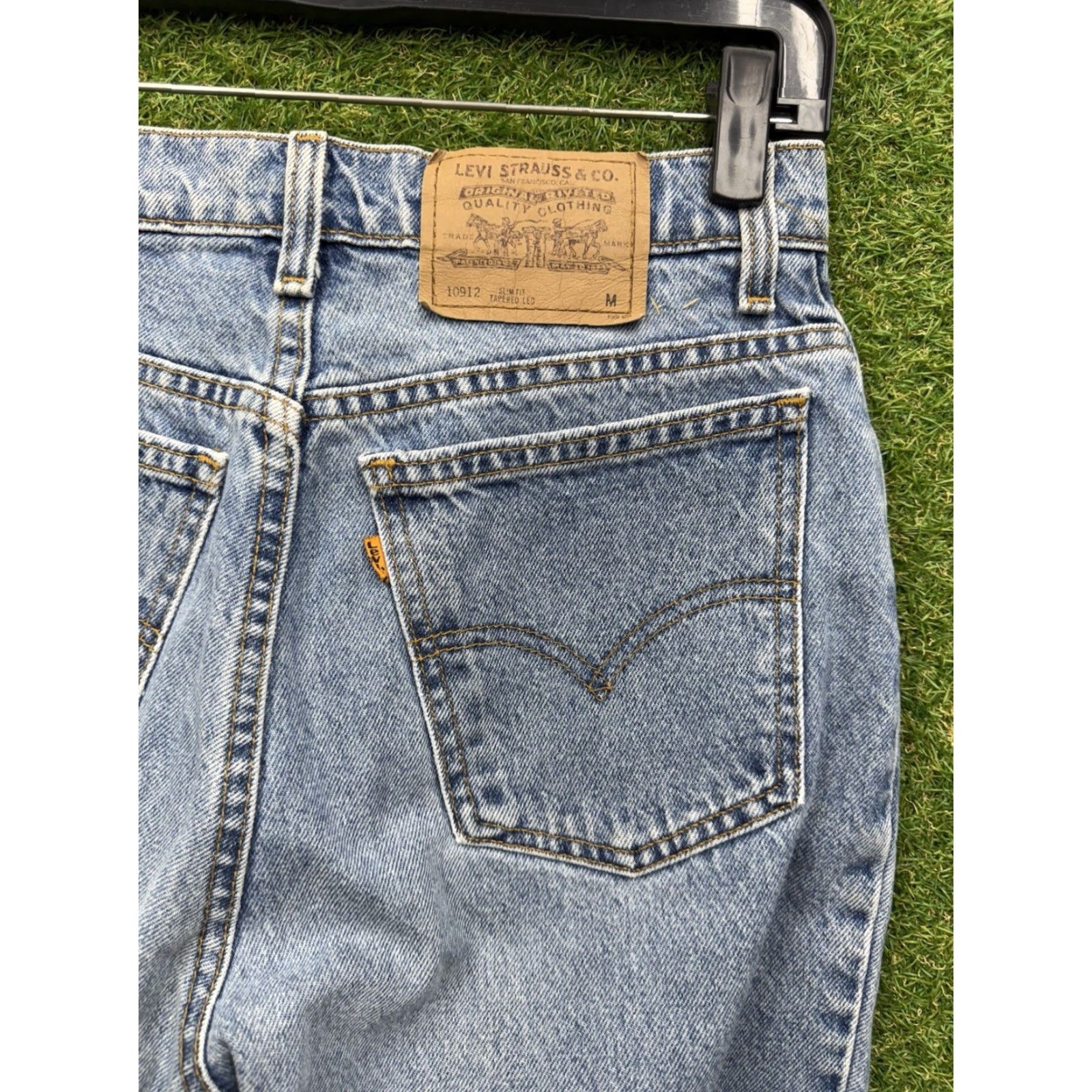 Levi's Levi's 912 Jeans Vintage Womens Slim Fit Tapered Leg 90s Light Wash Blue Denim Cotton 28 11 30in 5-Pocket Style Size 32" / US 10 / IT 46 - 3 Thumbnail