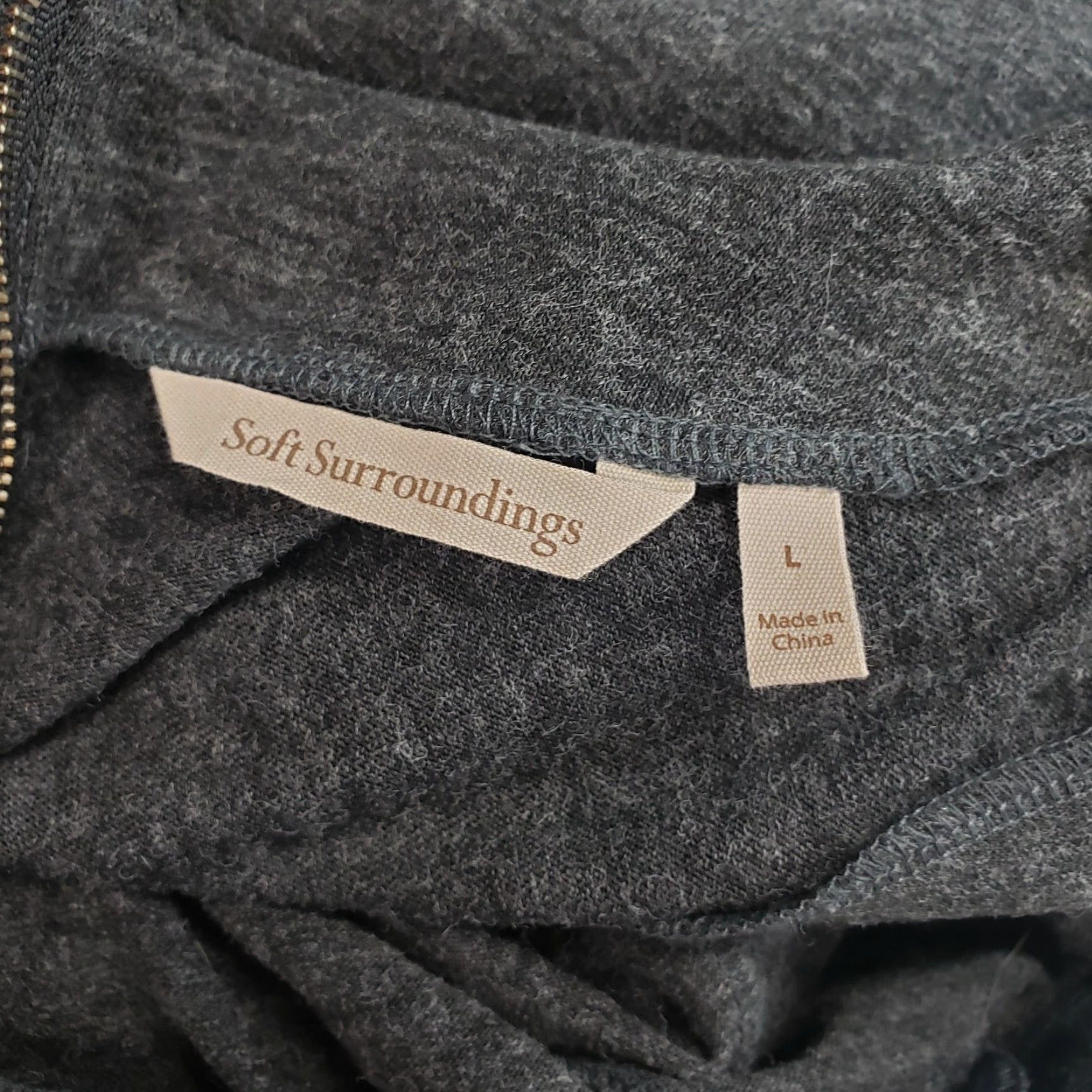 Soft Surroundings Soft Surroundings Jumpsuit Womens Large Gray Long Sleeve Everyday Knit Size L / US 10 / IT 46 - 5 Thumbnail