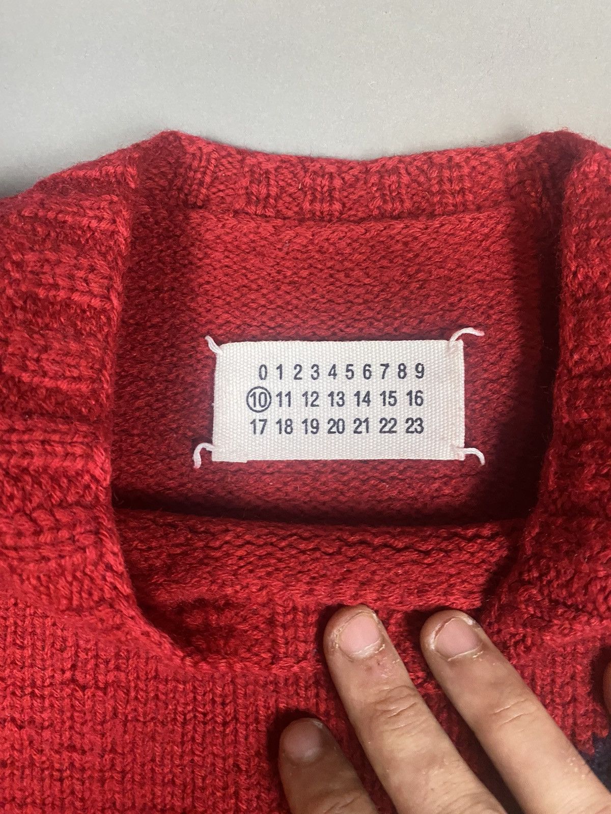 Maison Margiela Maison margiela FW2006 lightning bolt red knit Size US S / EU 44-46 / 1 - 4 Thumbnail