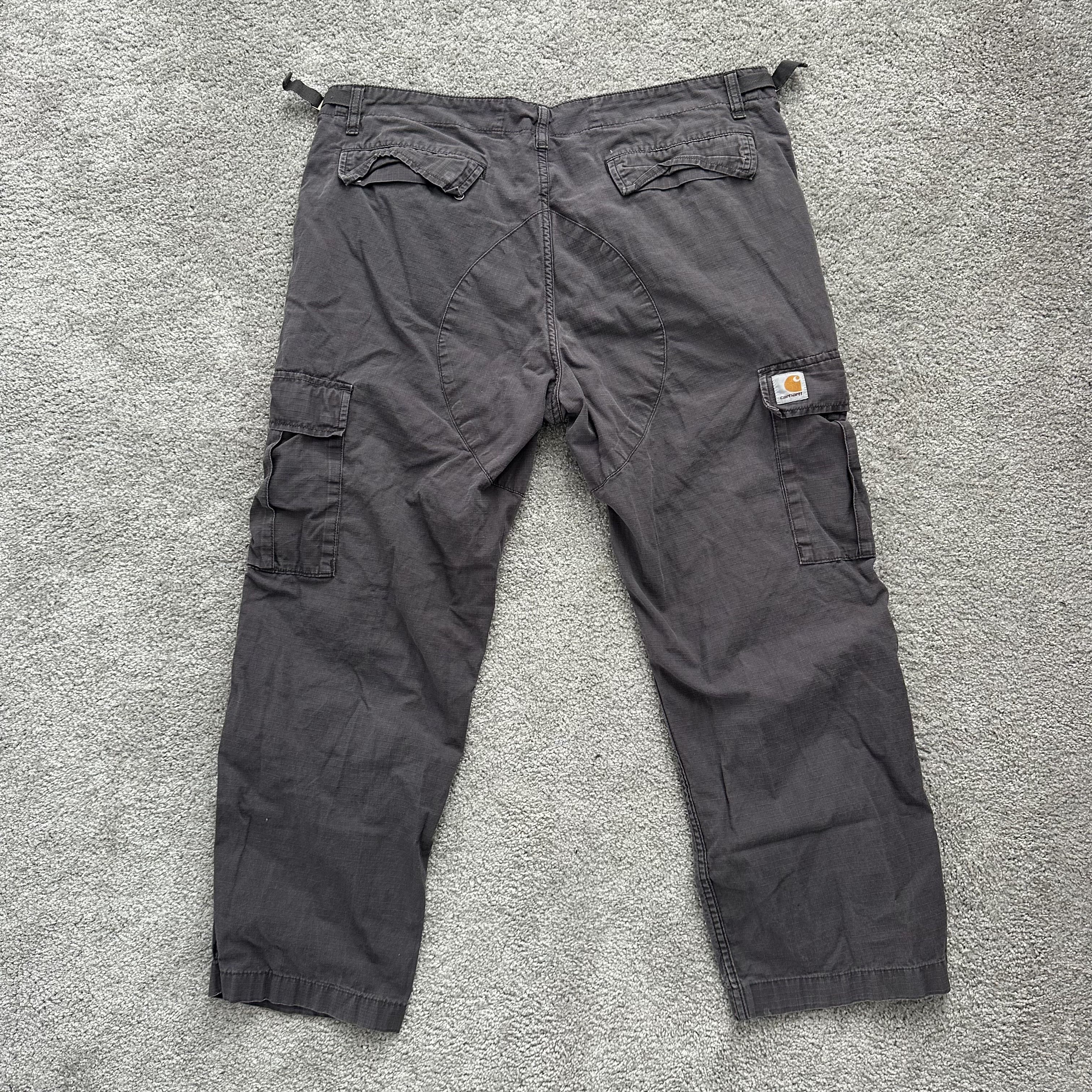Carhartt Carhartt Vintage Black Denim Cargo Patch Streetwear Pants Size US 36 / EU 52 - 5 Thumbnail