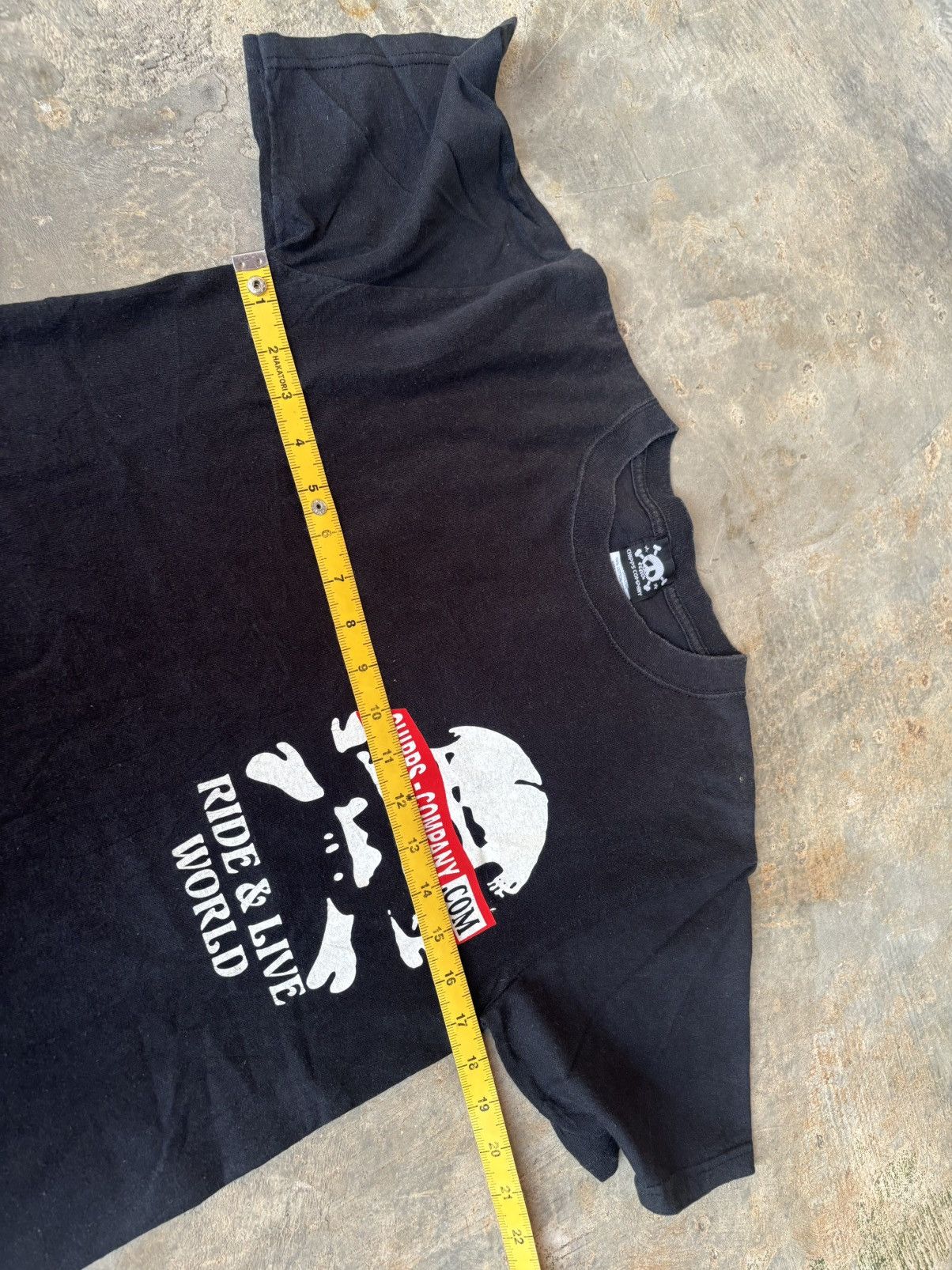 Hysteric Glamour × Japanese Brand Vintage Y2k Ride & Live Word Chips-Company Tshirt Size US S / EU 44-46 / 1 - 7 Thumbnail