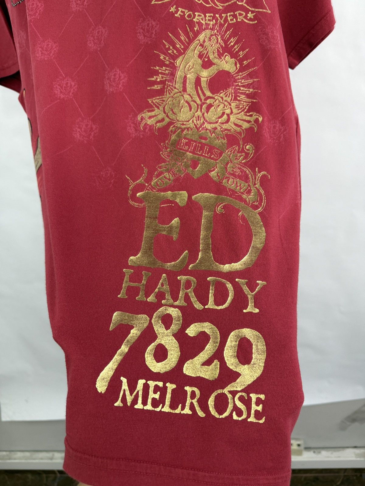 Ed Hardy 🇺🇸💀 Vintage ED Hardy Christian Audigier 7829 T-Shirt Retro Size US L / EU 52-54 / 3 - 7 Thumbnail