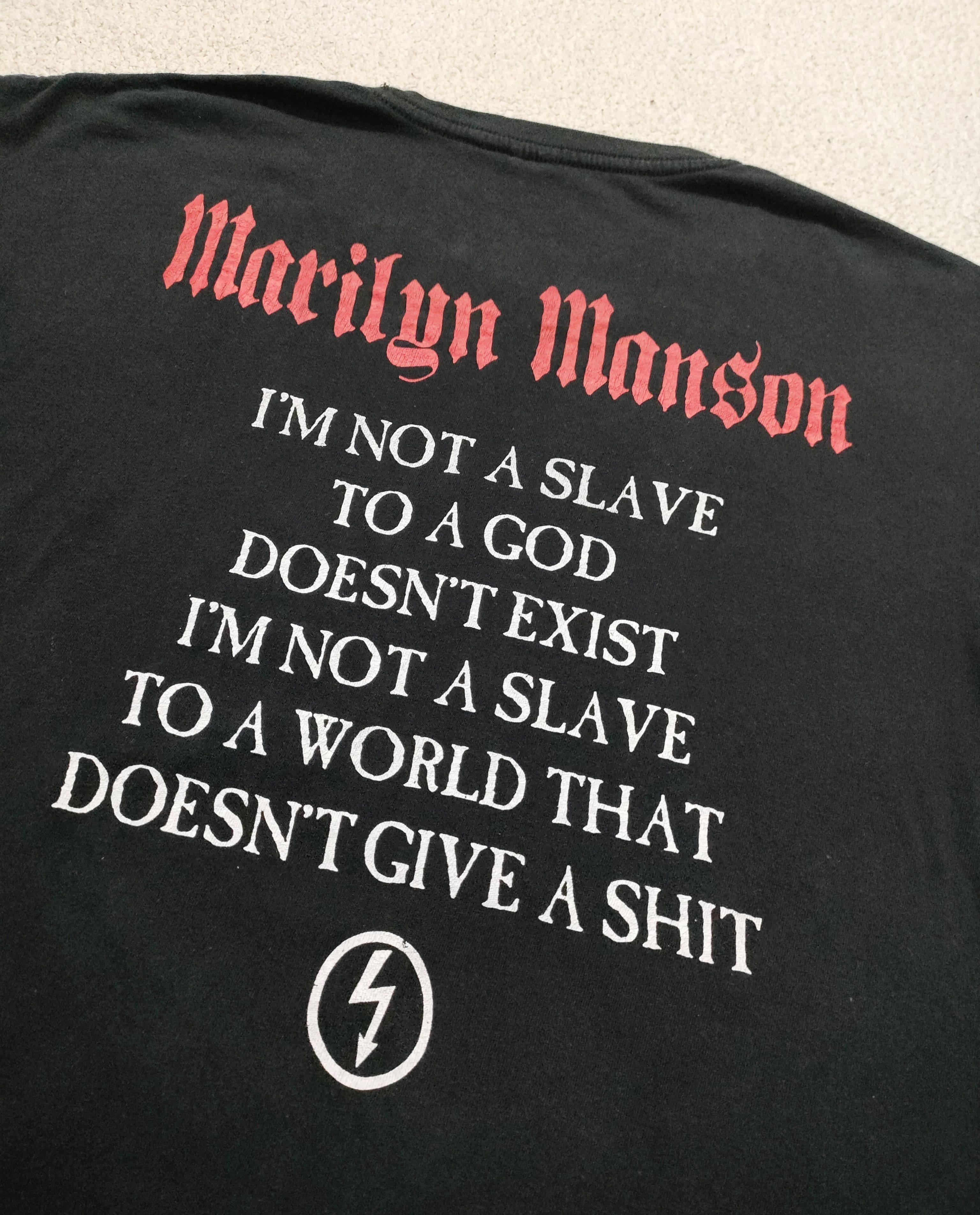 Band Tees Early 00s MARILYN MANSON Vintage Tee Size US XL / EU 56 / 4 - 12 Thumbnail