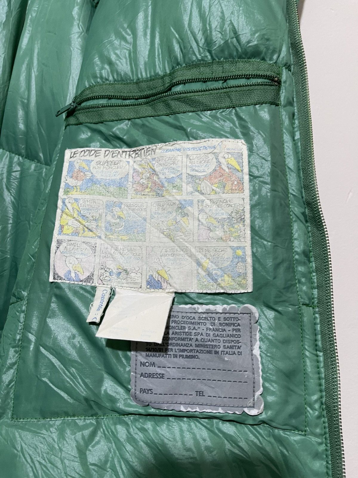 Moncler Grenoble Vintage Moncler Grenoble 80s Green Down Jacket Size US XL / EU 56 / 4 - 10 Thumbnail