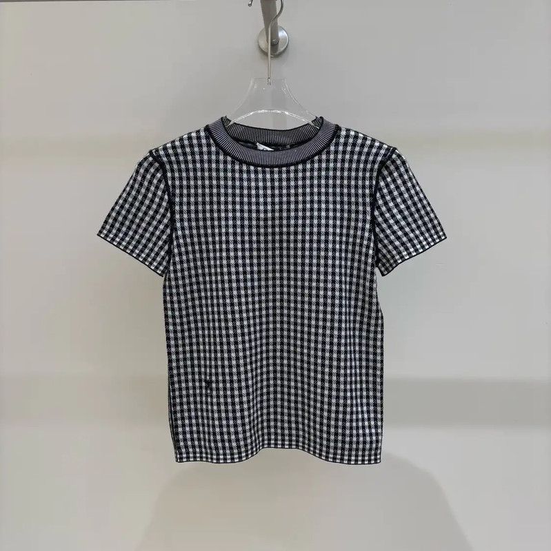 Dior Dior Black Cashmere Short Sleeve Sweater 0089 Size XS / US 0-2 / IT 36-38 - 1 Thumbnail