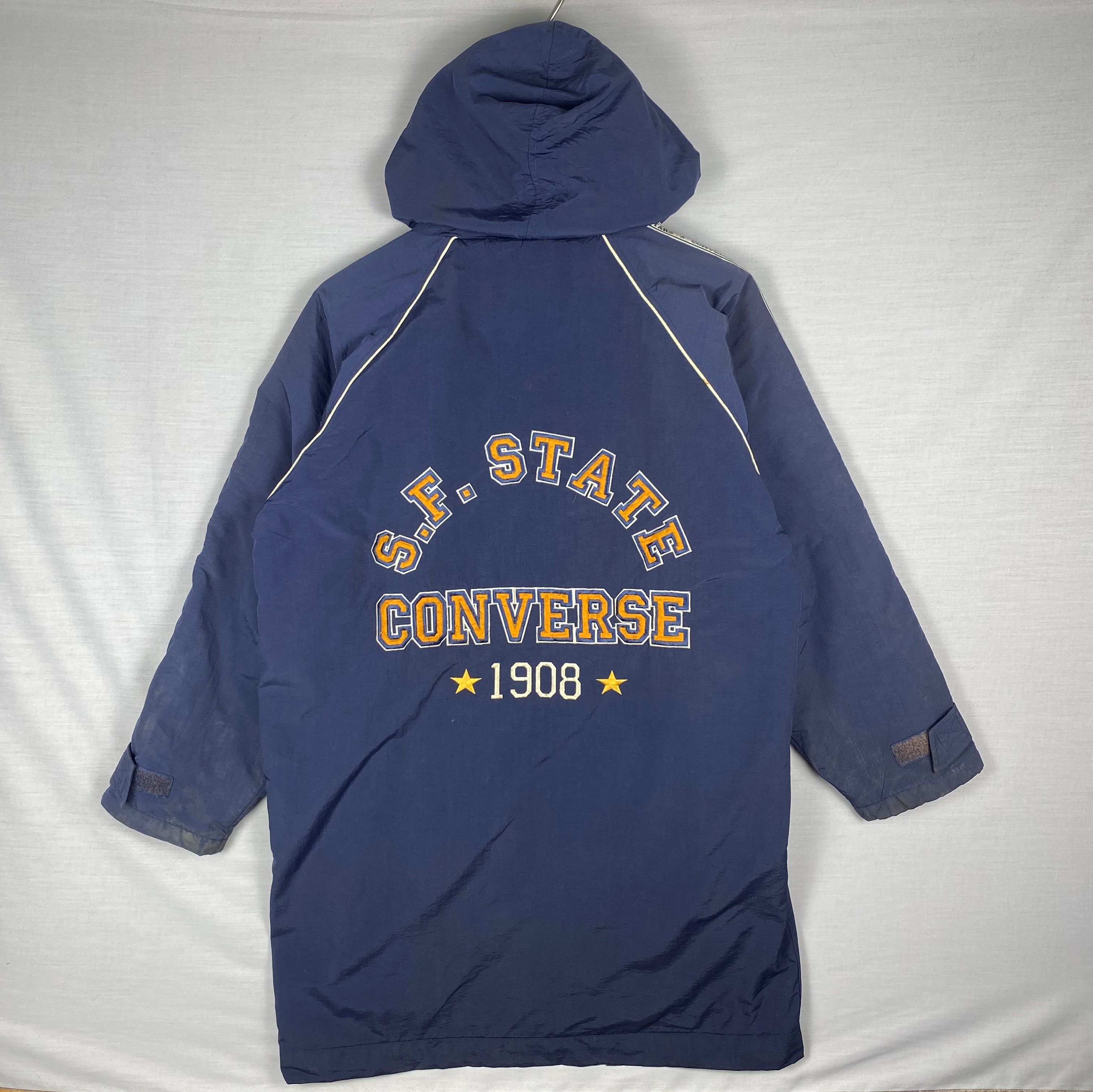 Converse Vintage Converse Hoodie Button Up Long Sport Jacket Size US L / EU 52-54 / 3 - 2 Thumbnail