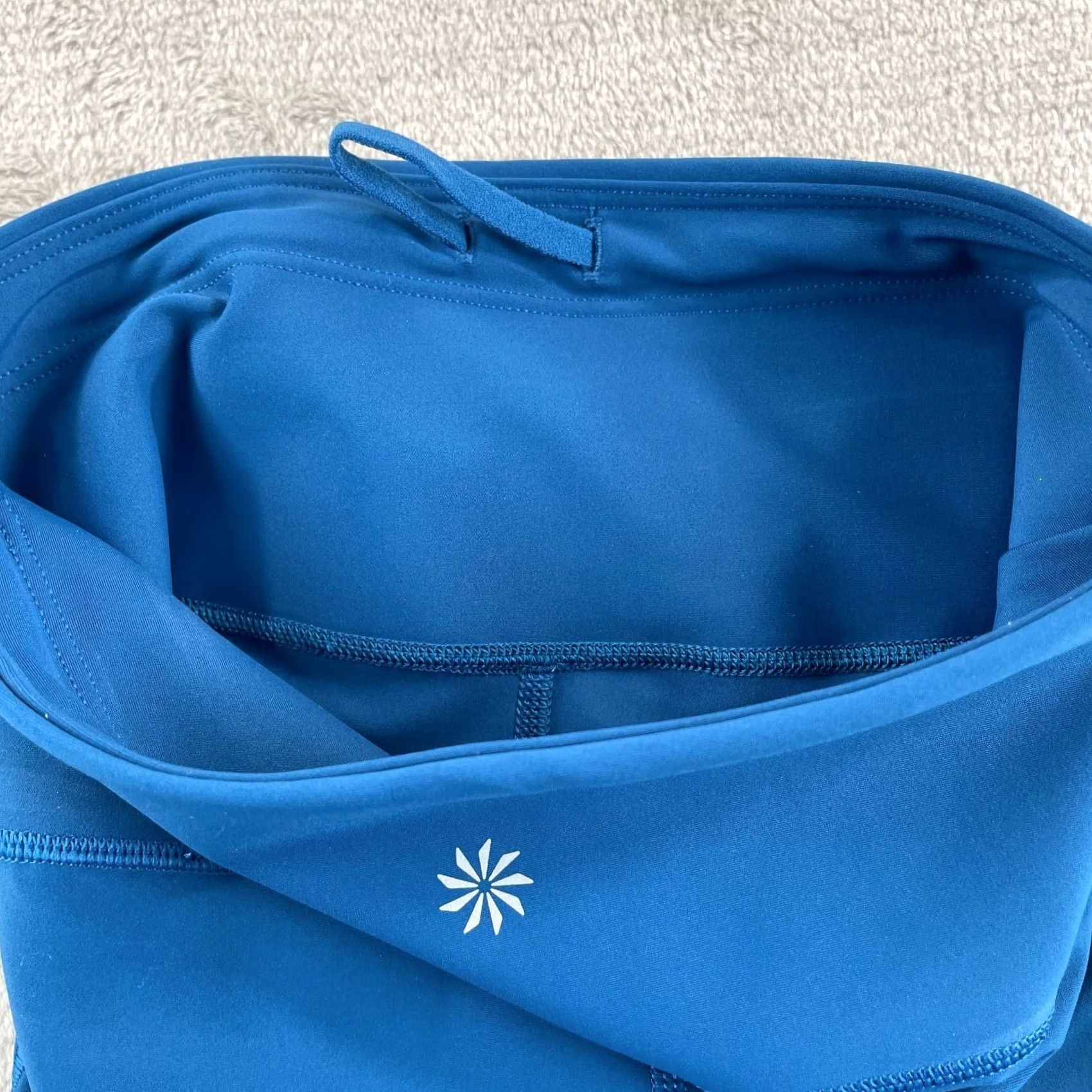 Athleta Athleta Bike Short Women 2XS Dark Lapis Blue 7" Stash Interval Pockets Yoga Gym NWT Size 24" / US 00 / IT 34 - 4 Thumbnail