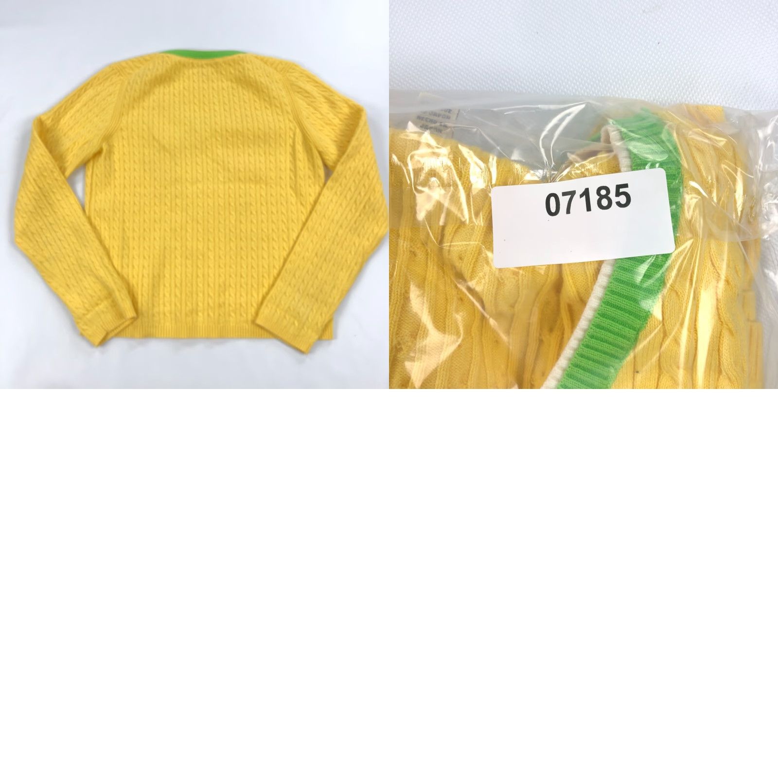 Tommy Hilfiger Tommy Hilfiger Sweater Womens Large Cable Knit Yellow Tennis Preppy Y2K Vintage No Size L / US 10 / IT 46 - 8 Thumbnail