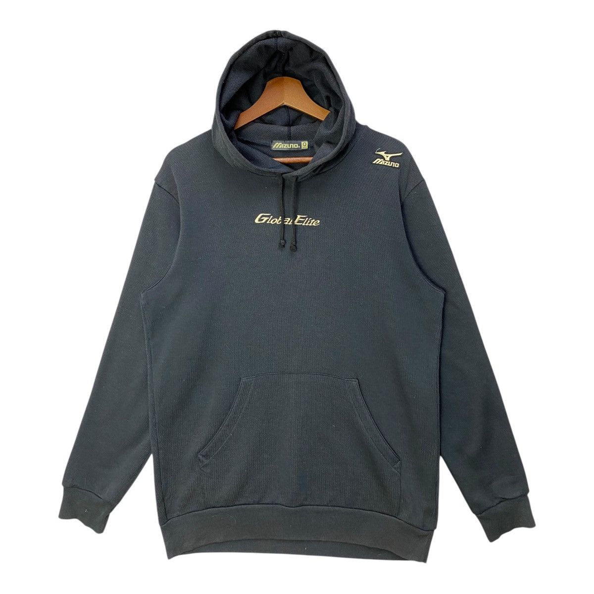 Mizuno Mizuno Global Elite Hoodie Spellout Pullover Jumper Size M Size US M / EU 48-50 / 2 - 1 Thumbnail