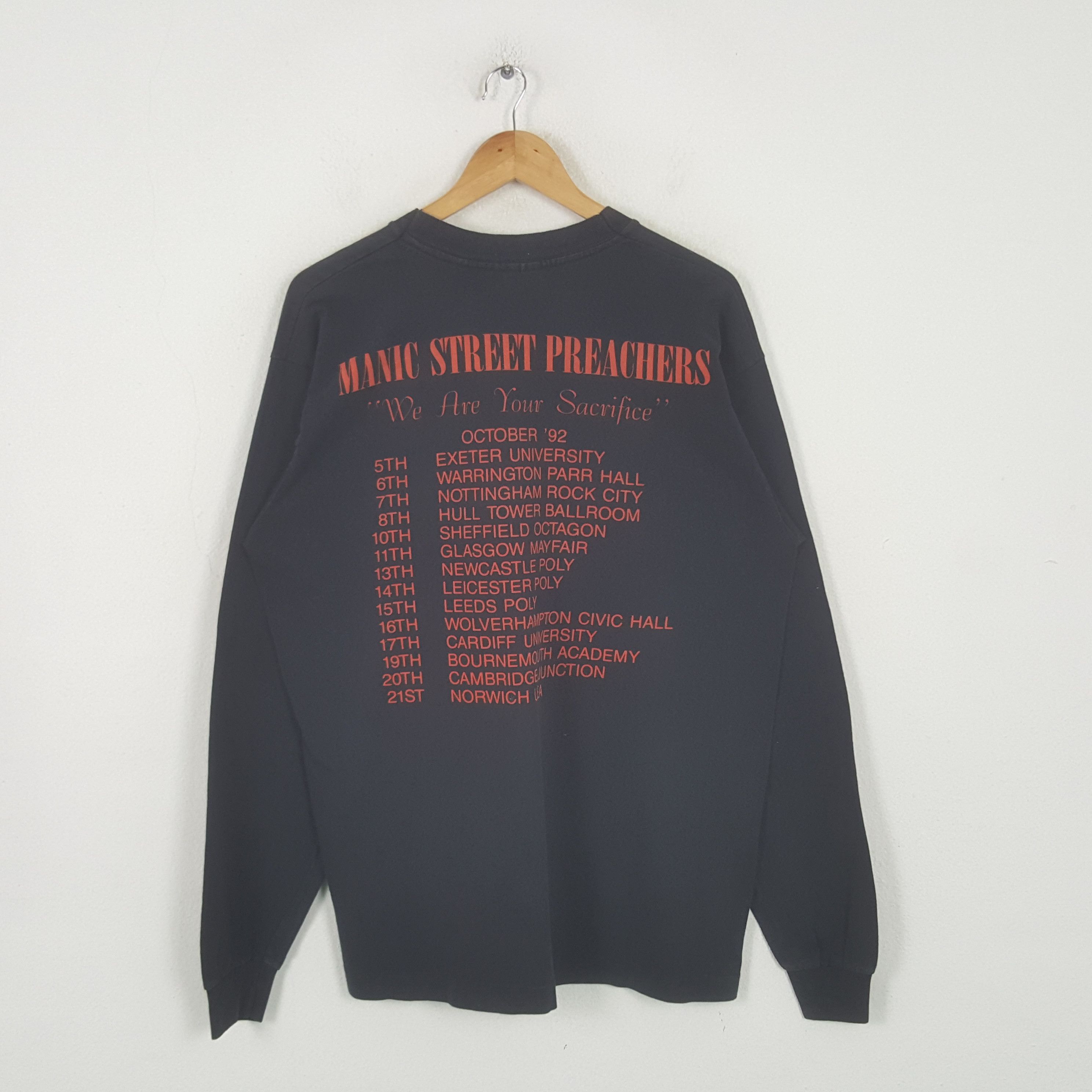 Band Tees Vintage 90's Manic Street Preachers Rock Band Tshirt 32 Size US L / EU 52-54 / 3 - 3 Thumbnail