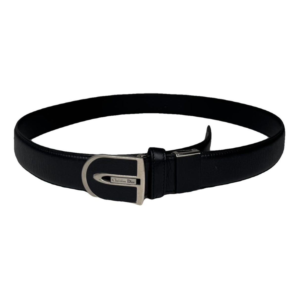 Dior Black Leather Belt Size ONE SIZE - 1 Thumbnail
