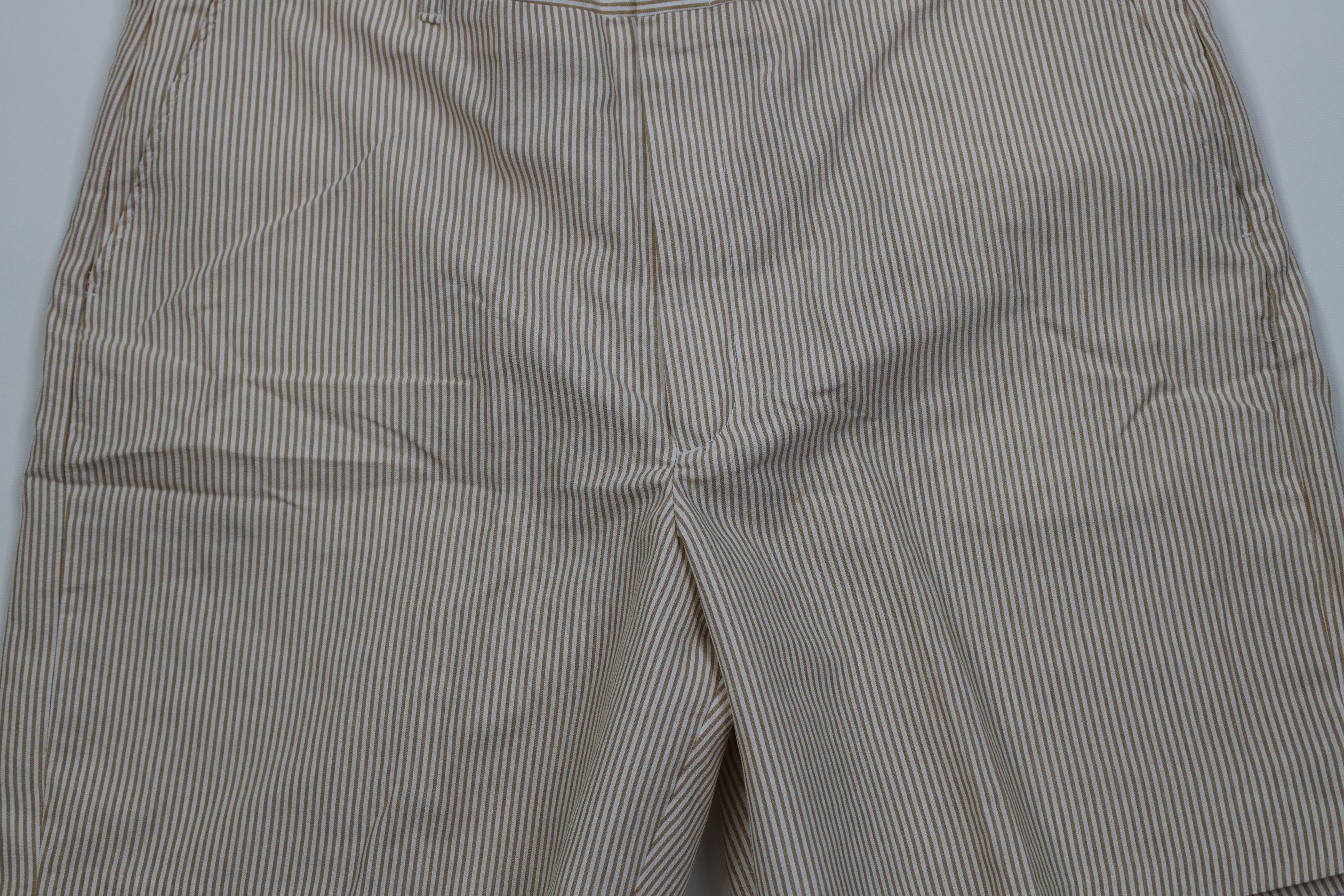 Vintage Vintage 70s Streetwear Seersucker Above Knee Chino Shorts Size US 38 / EU 54 - 3 Thumbnail