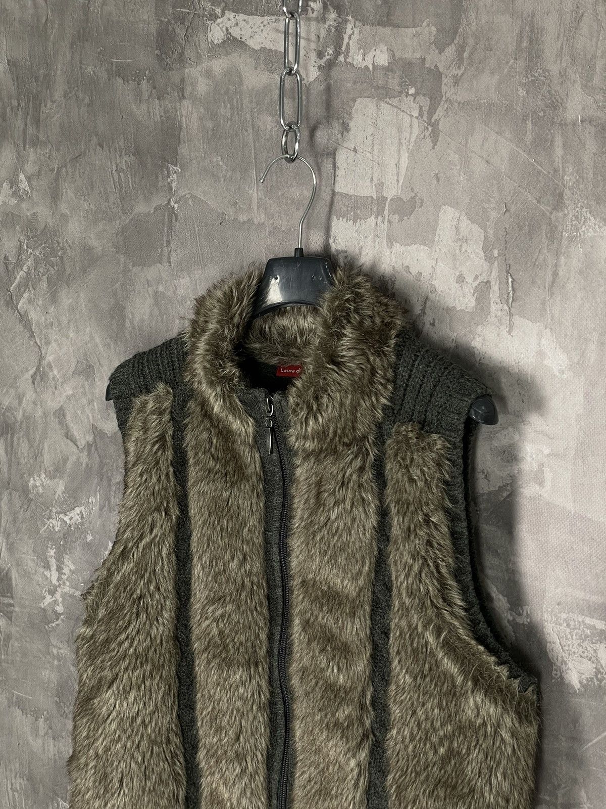 If Six Was Nine Japanese vintage Lgb Style Y2K fur zip sweater Vest Size M / US 6-8 / IT 42-44 - 7 Thumbnail