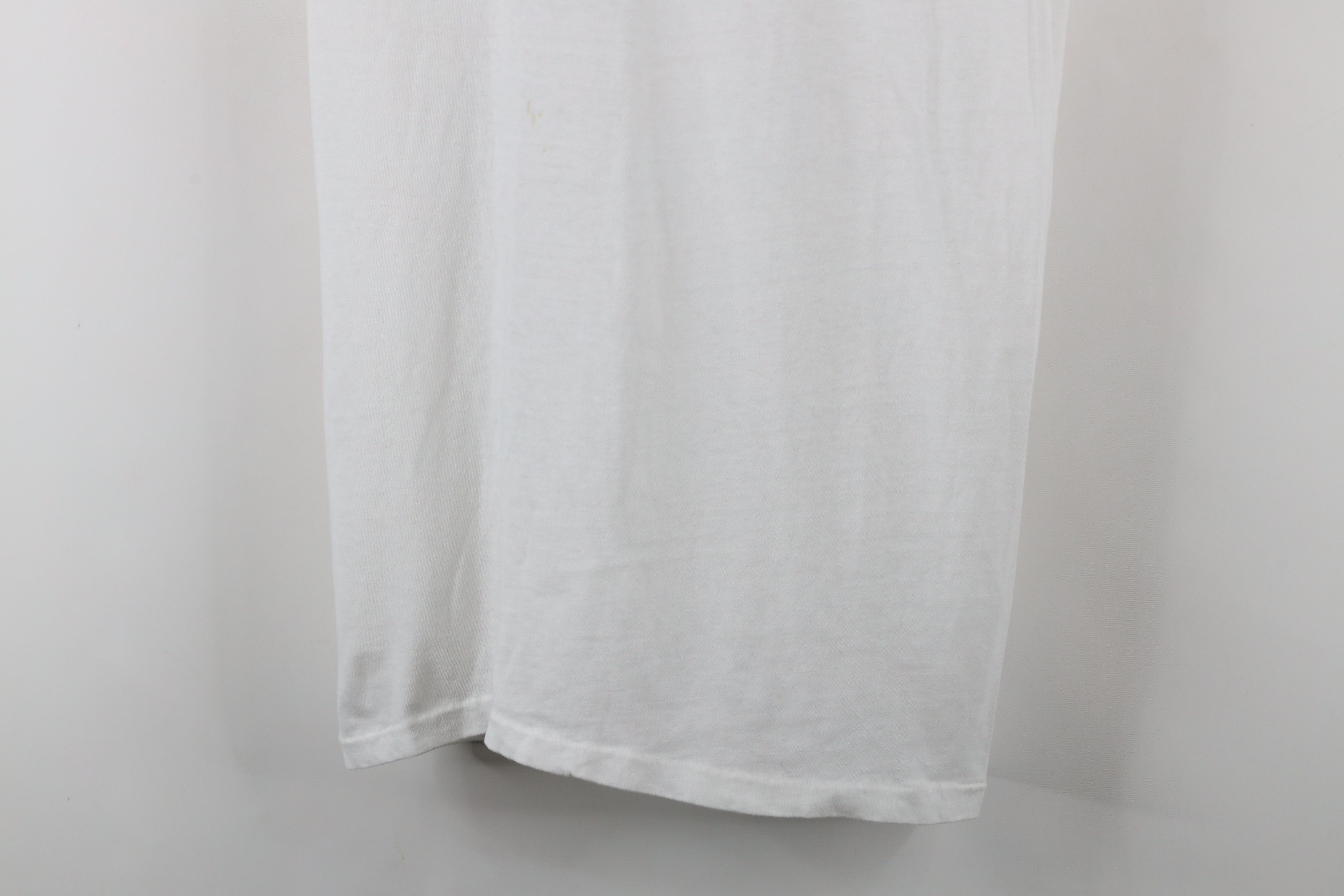 Vintage Vintage 90s Streetwear Cotton Short Sleeve T-Shirt White USA Size US L / EU 52-54 / 3 - 3 Thumbnail