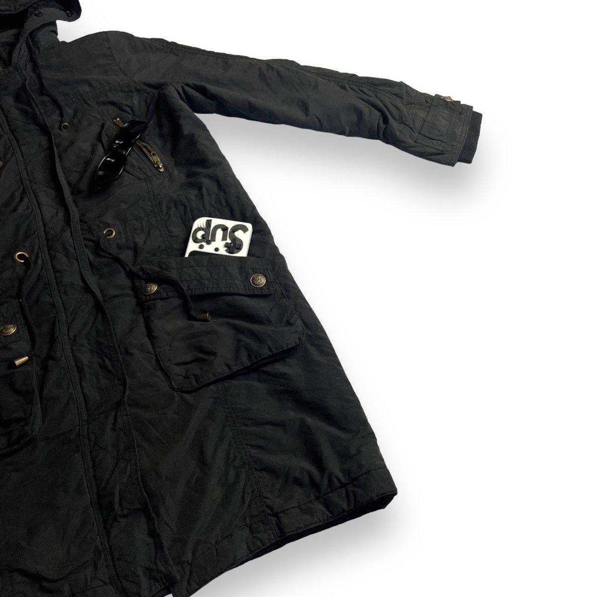 If Six Was Nine × Japanese Brand × Yasuyuki Ishii 🇯🇵 SORRIDERE MULTIPOCKET PUNK GOTHIC FUR HOODIE PARKA JACKET Size US M / EU 48-50 / 2 - 6 Thumbnail
