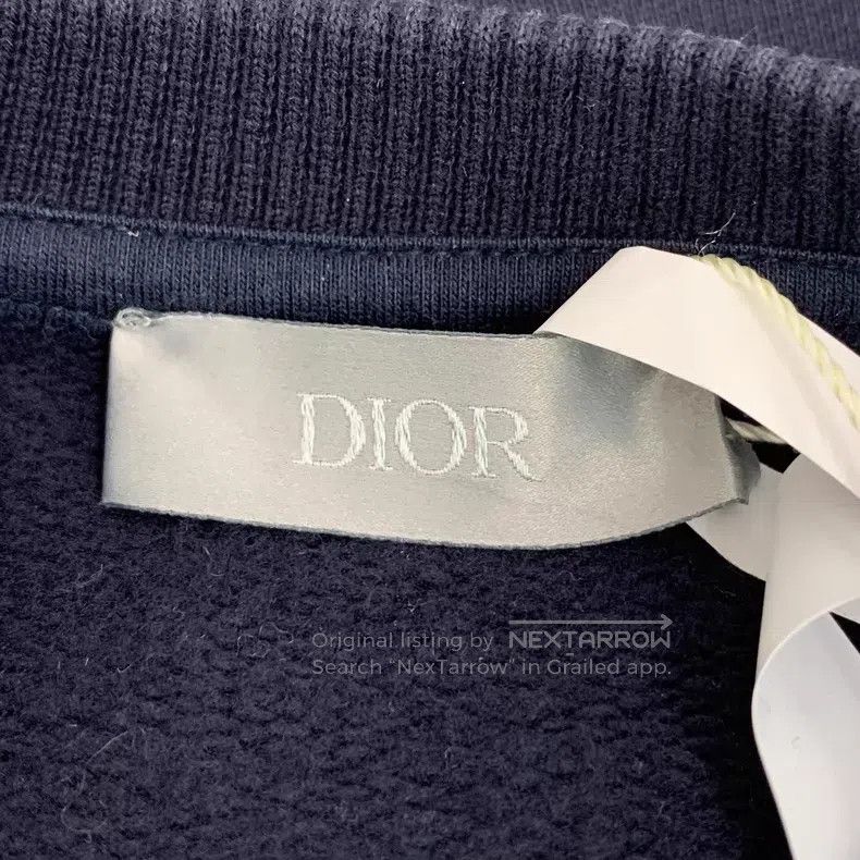 Dior Dior Dark blue logo letter plush cotton round-neck long-sl Size US XXS / EU 40 - 5 Thumbnail