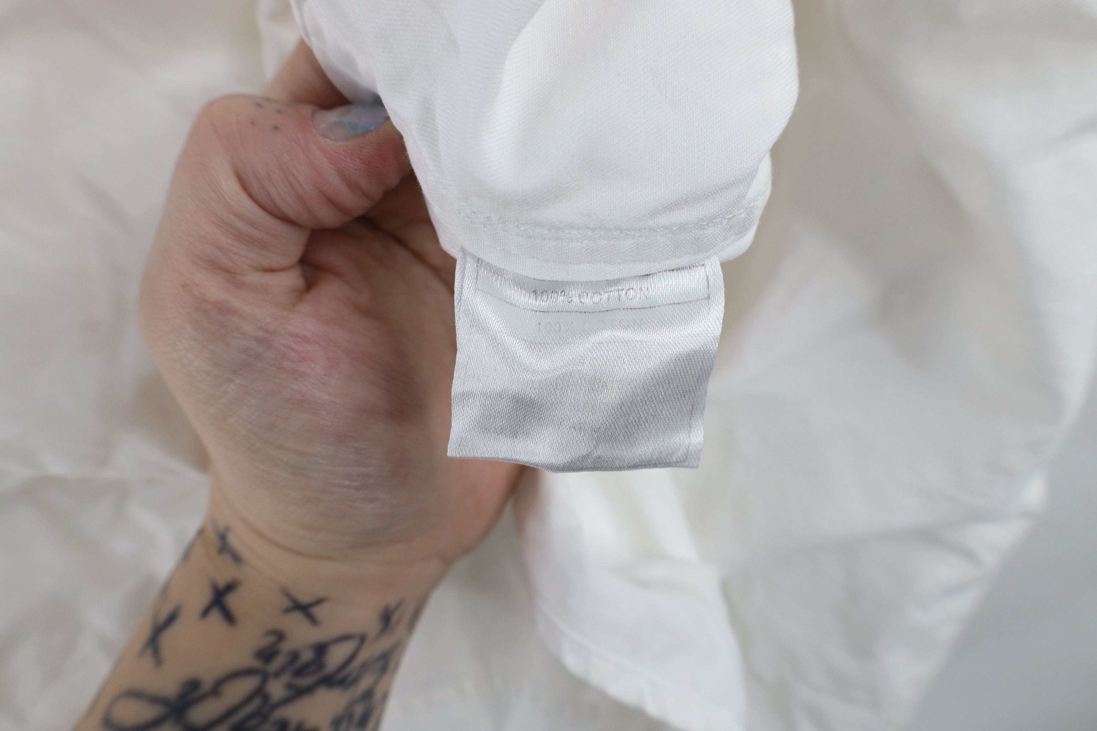 Ariat × Vintage Ariat Heavyweight Twill Collared Button Down Shirt White Size US L / EU 52-54 / 3 - 7 Thumbnail