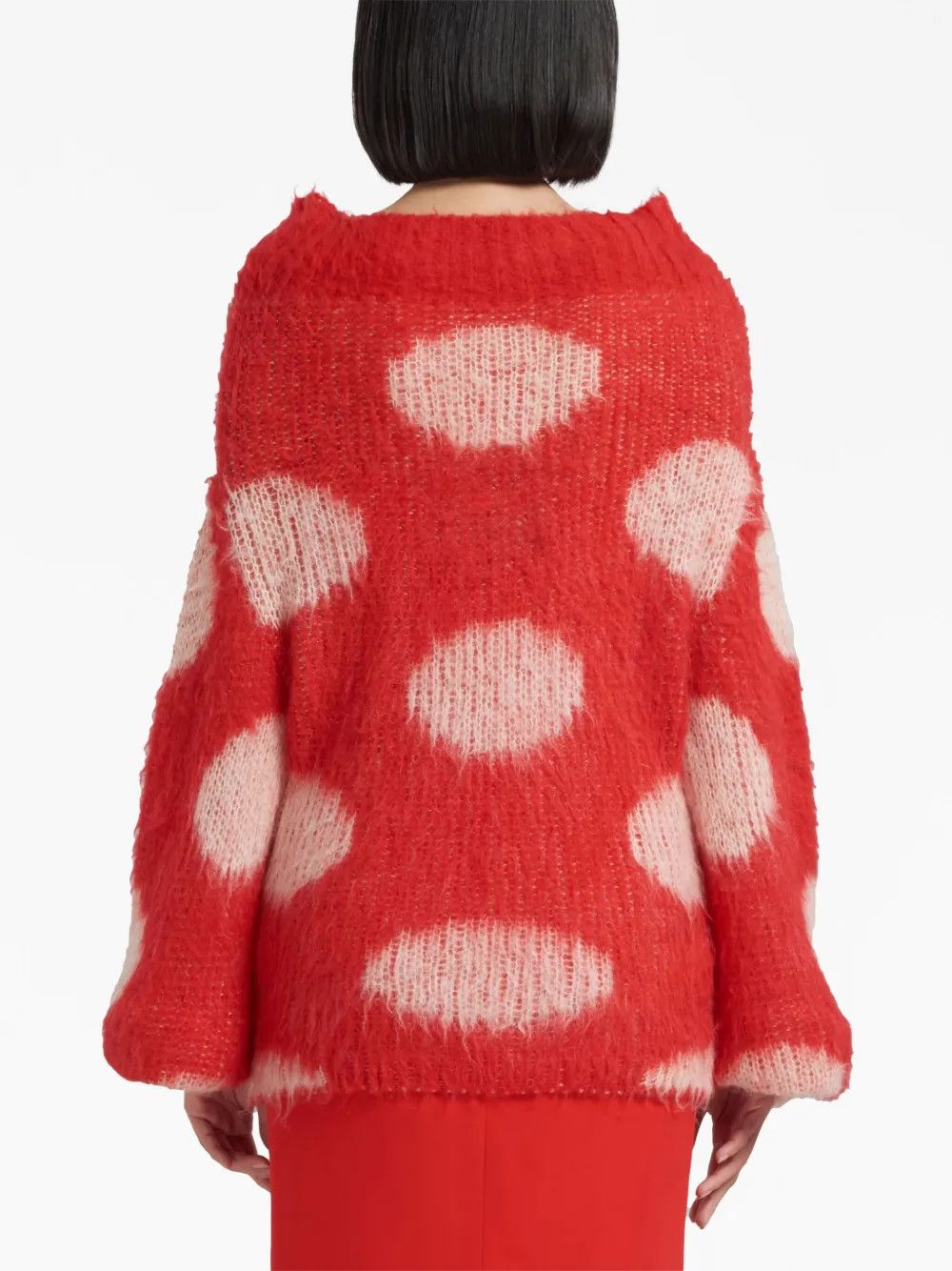 Marni o1y1125 Sweater in Red/White Size XS / US 0-2 / IT 36-38 - 4 Thumbnail
