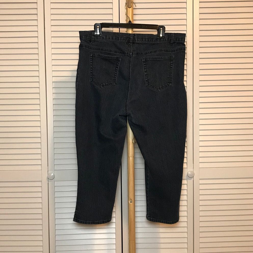 Other Jaclyn Smith Denim High Rise Stretch Capri Jeans 16 Size 38" / US 16 / IT 52 - 2 Thumbnail