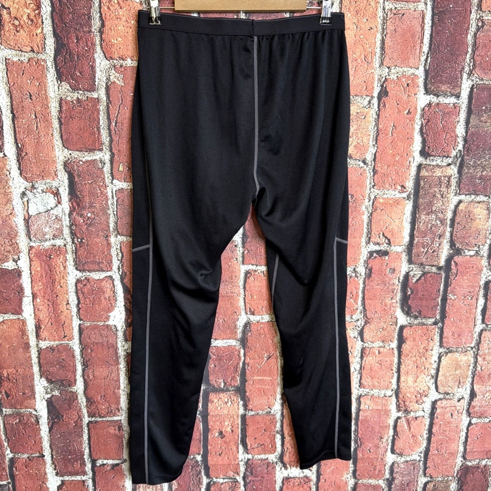 Vintage REI Black Polartec Thermal Pants Mens L Fleece Jogger Base Layer Hiking Camp Outdoor Charcoal? Size US 33 - 3 Thumbnail