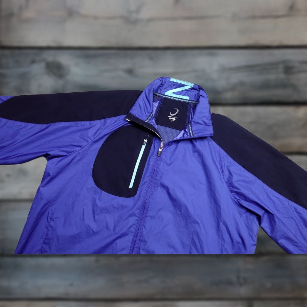 Vintage Zero Restriction Wind Shirt Mens M Blue Lightweight Performance Golf Jacket Size US M / EU 48-50 / 2 - 1 Thumbnail
