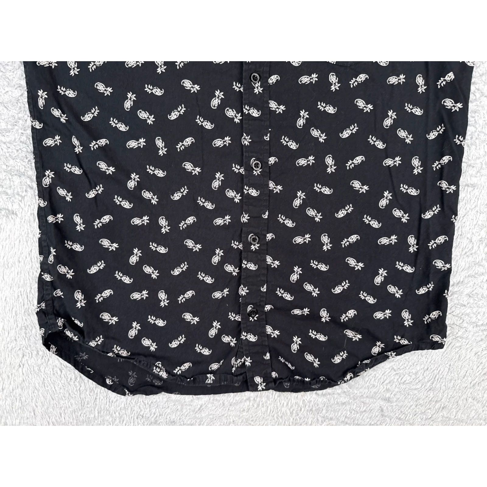 Vintage Eighty Eight Platinum Shirt Men Large Black Pineapple AOP 100% Cotton Floral Hawaiian Size US L / EU 52-54 / 3 - 5 Thumbnail