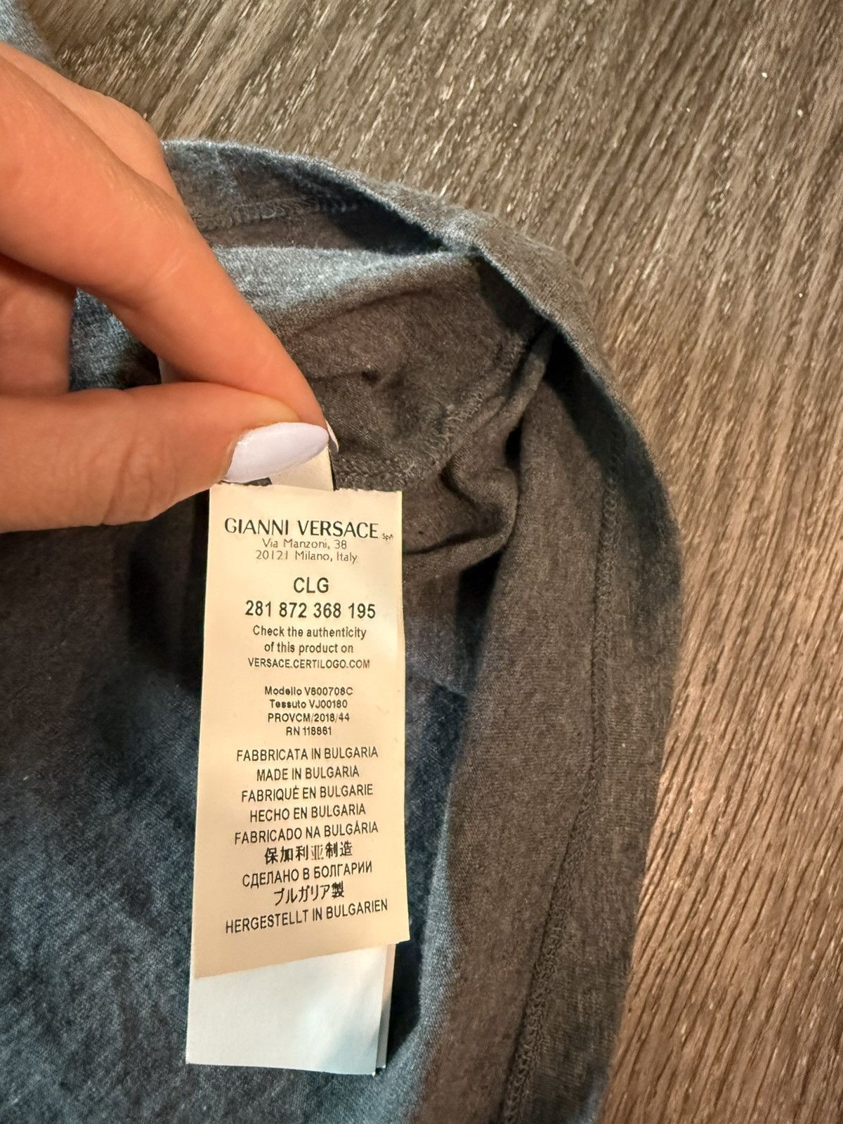 Versace Grey Versace Collection Polo Size US M / EU 48-50 / 2 - 7 Thumbnail