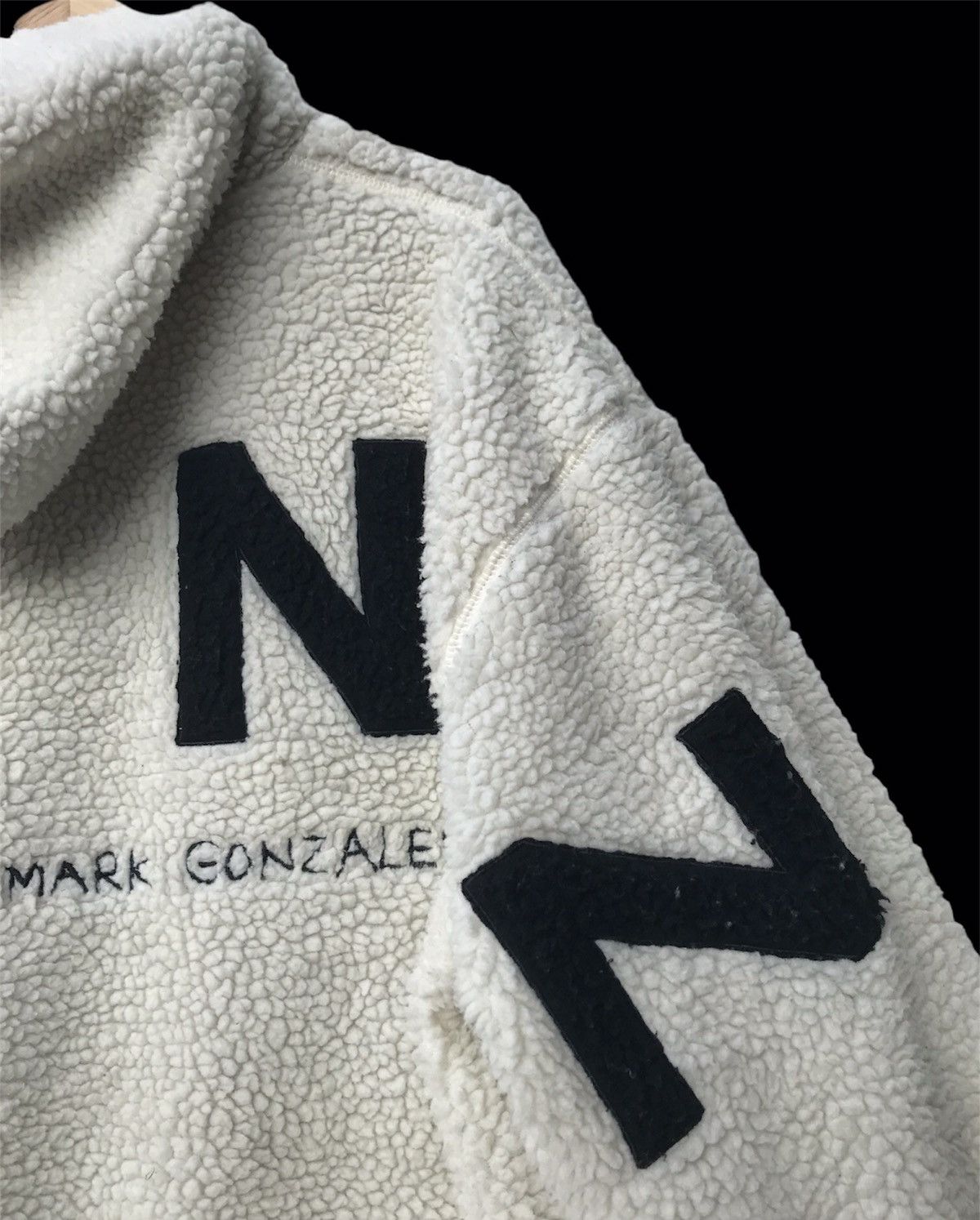 Krooked Mark Gonzales Boa Fleece Hoodie Jacket Size US L / EU 52-54 / 3 - 7 Thumbnail