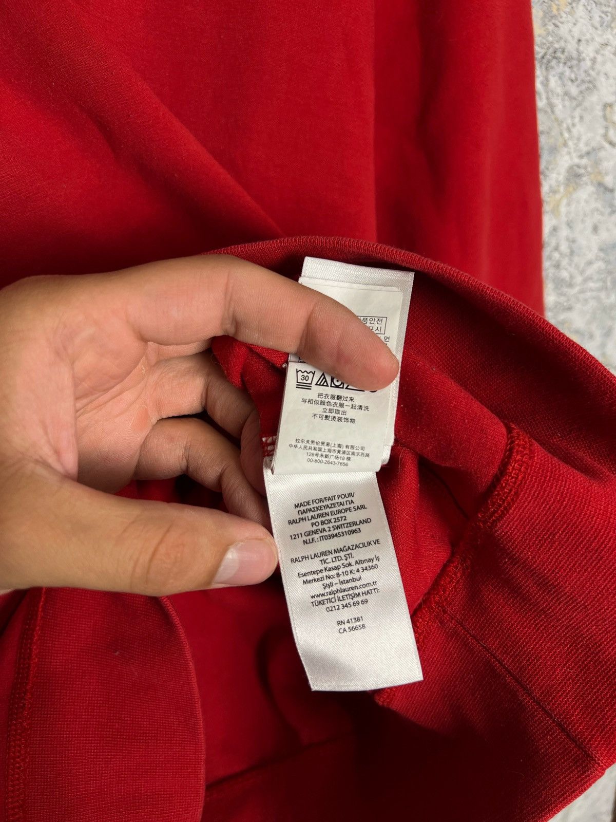 Polo Ralph Lauren × Ralph Lauren × Vintage Vintage Polo Ralph Lauren Sweatshirt Small Pony Red Size US M / EU 48-50 / 2 - 4 Thumbnail