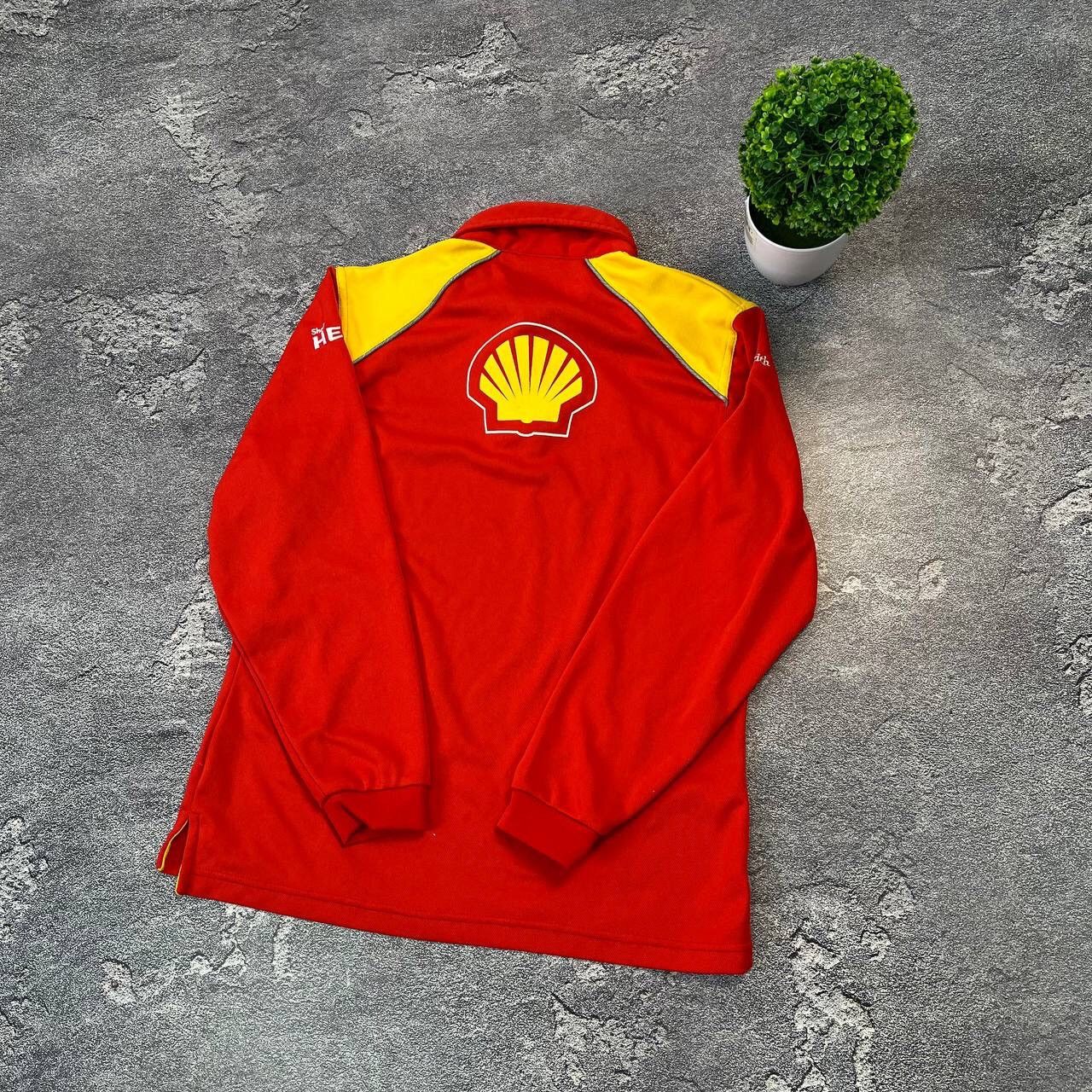 Ferrari × Vintage Vintage Shell Ferrari Red Long SLeeve Polo Shird,Size XL Size XL / US 12-14 / IT 48-50 - 3 Thumbnail