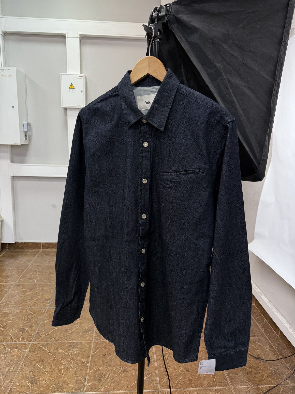 Folk 🇬🇧 Folk Denim Shirts Button Up Jeans Casual Style Rare Retro Size US M / EU 48-50 / 2 - 1 Thumbnail