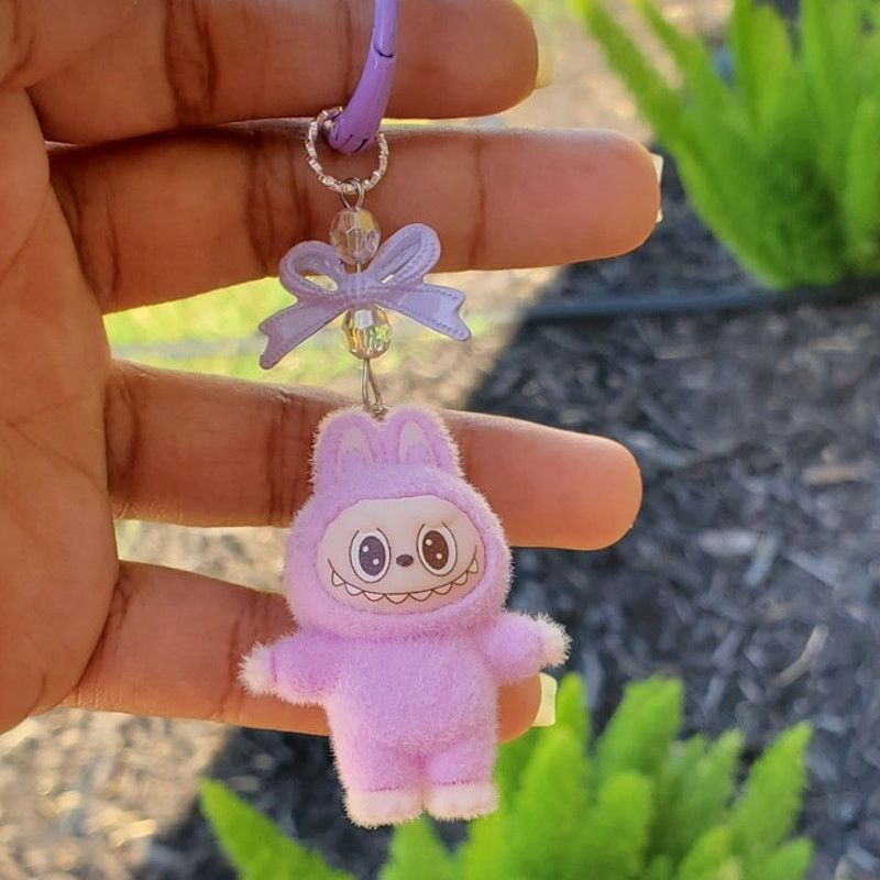 Other 4 Mini labubu Keychain inspiration cute for the key or bag Size ONE SIZE - 5 Thumbnail