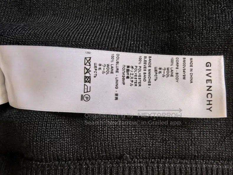 Givenchy Givenchy Baseball Jacket (Size M, Full Wool, Chest 120) Size US M / EU 48-50 / 2 - 8 Thumbnail
