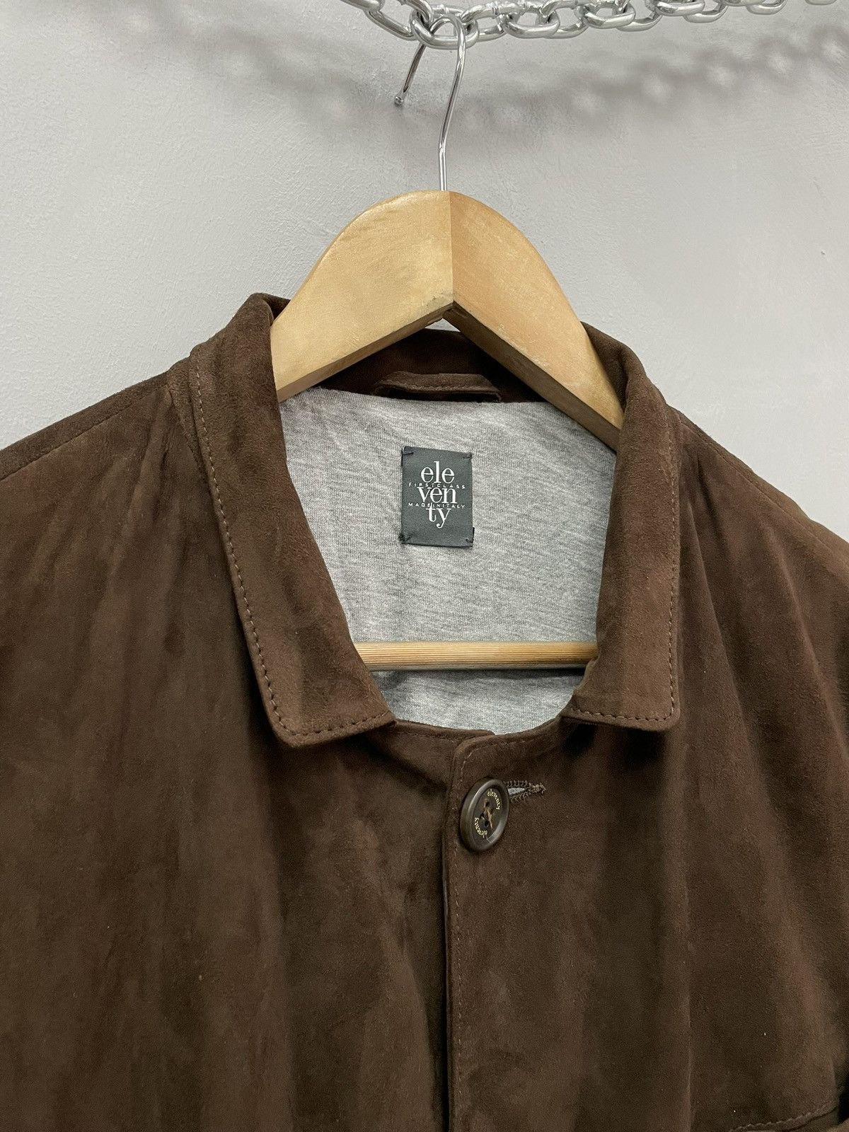 Japanese Brand Rare suede japanese Leather jacket blazer 90s Size US L / EU 52-54 / 3 - 3 Thumbnail