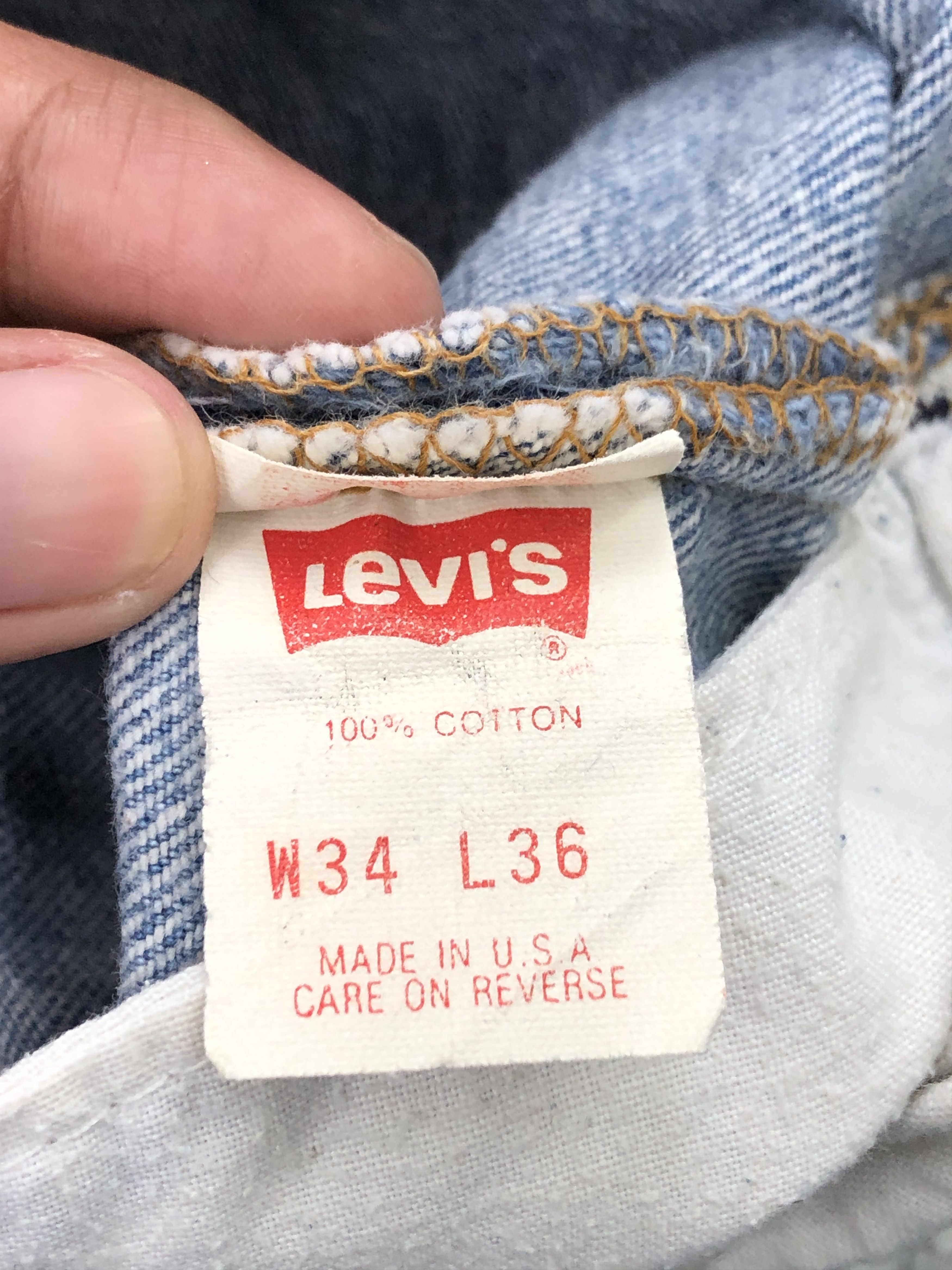 Levi's × Vintage Vintage 90s Levis 501 Light Washed Jeans Size US 31 - 7 Thumbnail