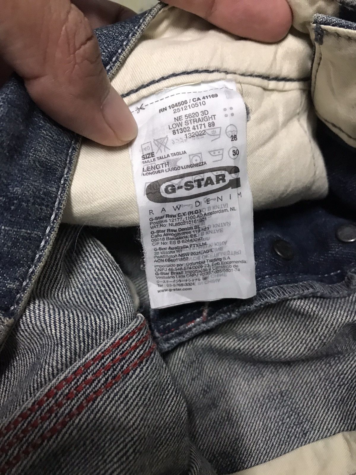 G-Star × If Six Was Nine Vintage G-Star Raw Denim Double Knee Buckle Jeans Size US 31 - 7 Thumbnail